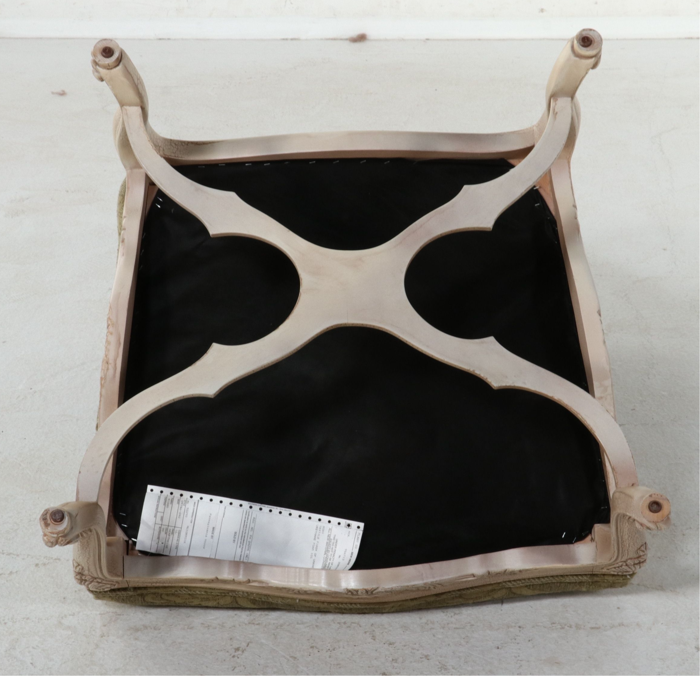 Pennsylvania House Bergère Chair with The Great Indoors Round Other Accent Table
