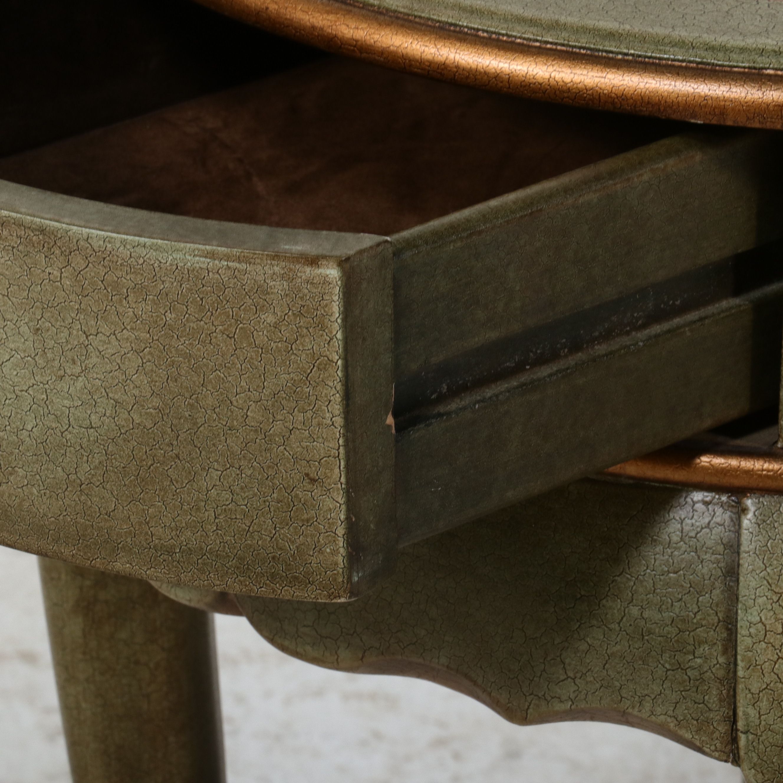 Pennsylvania House Bergère Chair with The Great Indoors Round Other Accent Table