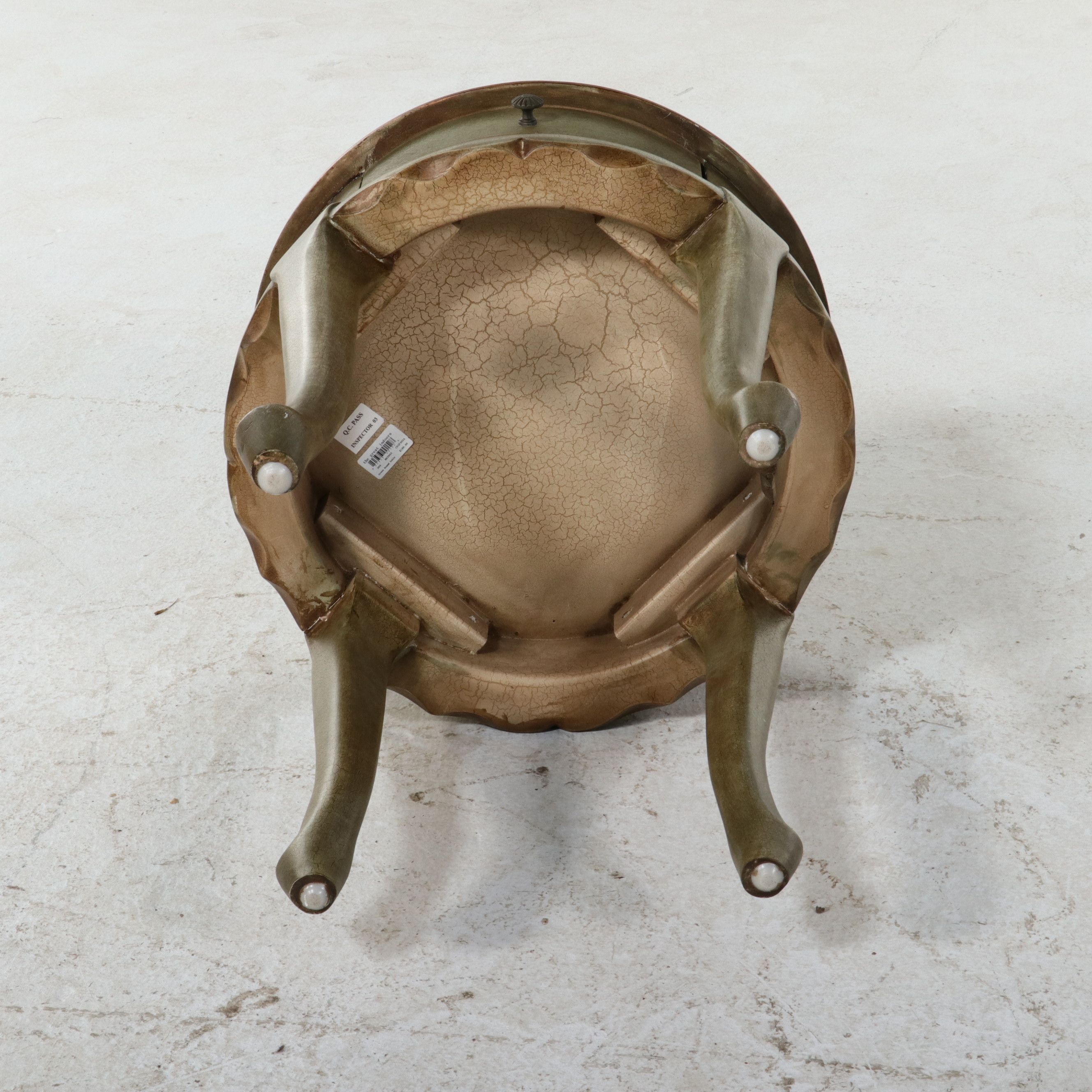 Pennsylvania House Bergère Chair with The Great Indoors Round Other Accent Table