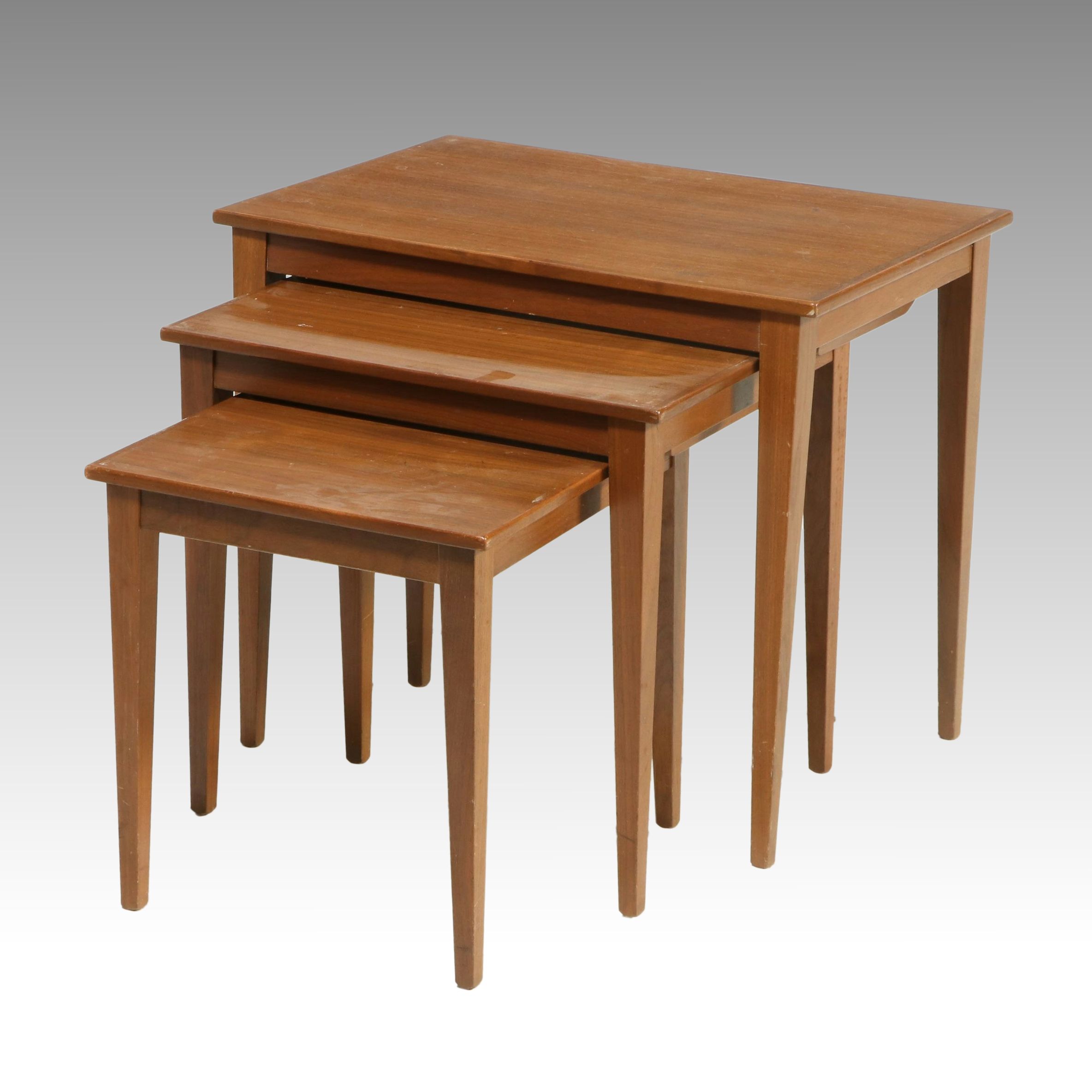 Scandinavian Modern Teak Nesting Tables, Mid-20th Century