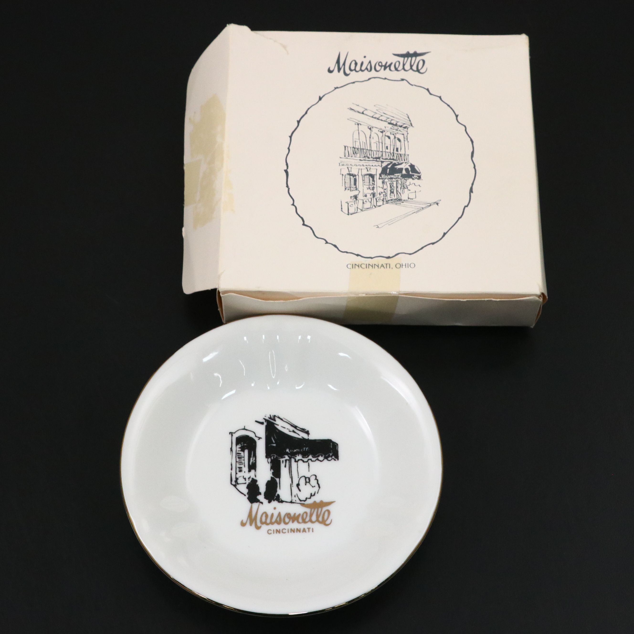 Cincinnati Maisonette Porcelain Ashtray
