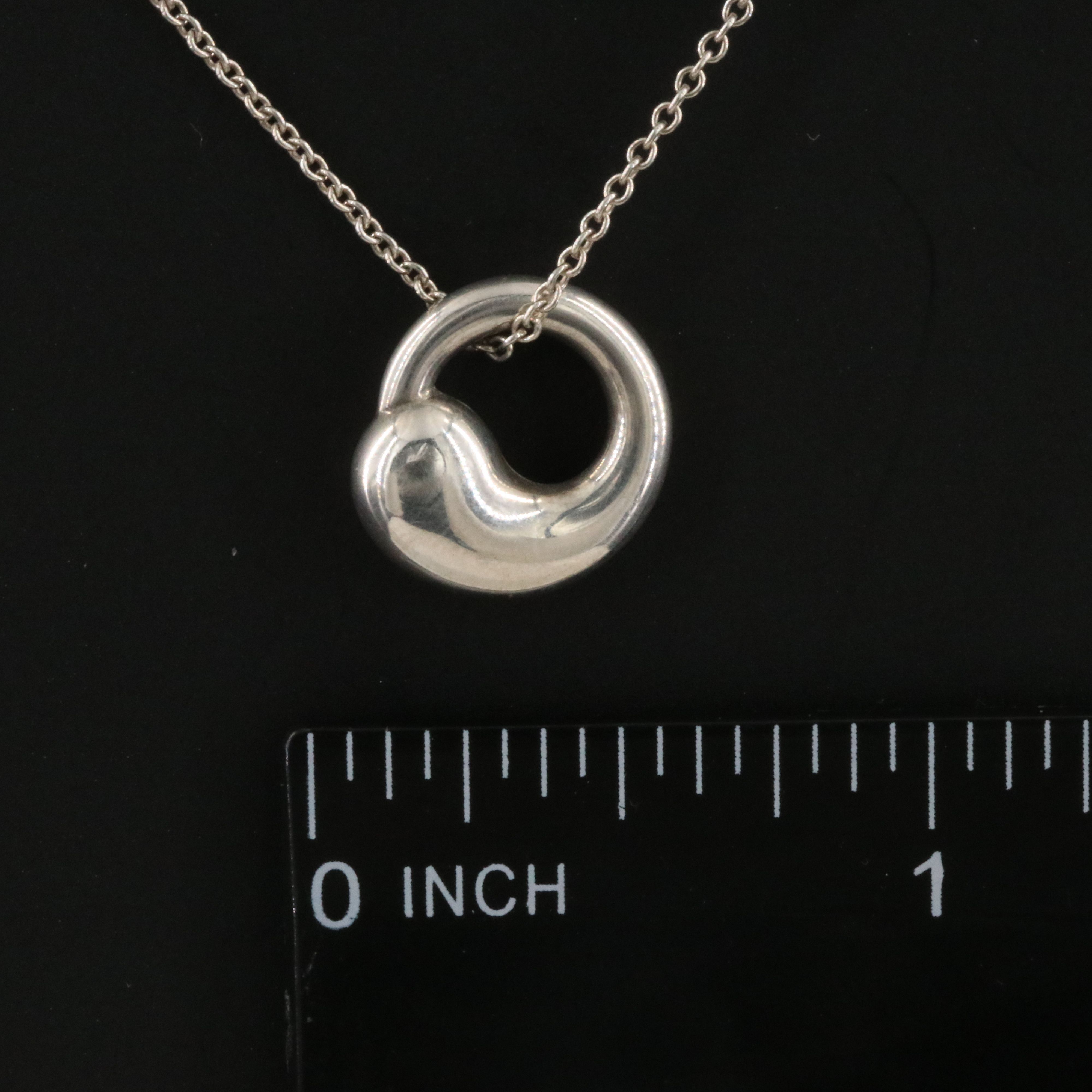 Elsa Peretti for Tiffany & Co. Sterling Eternal Circle Pendant Necklace
