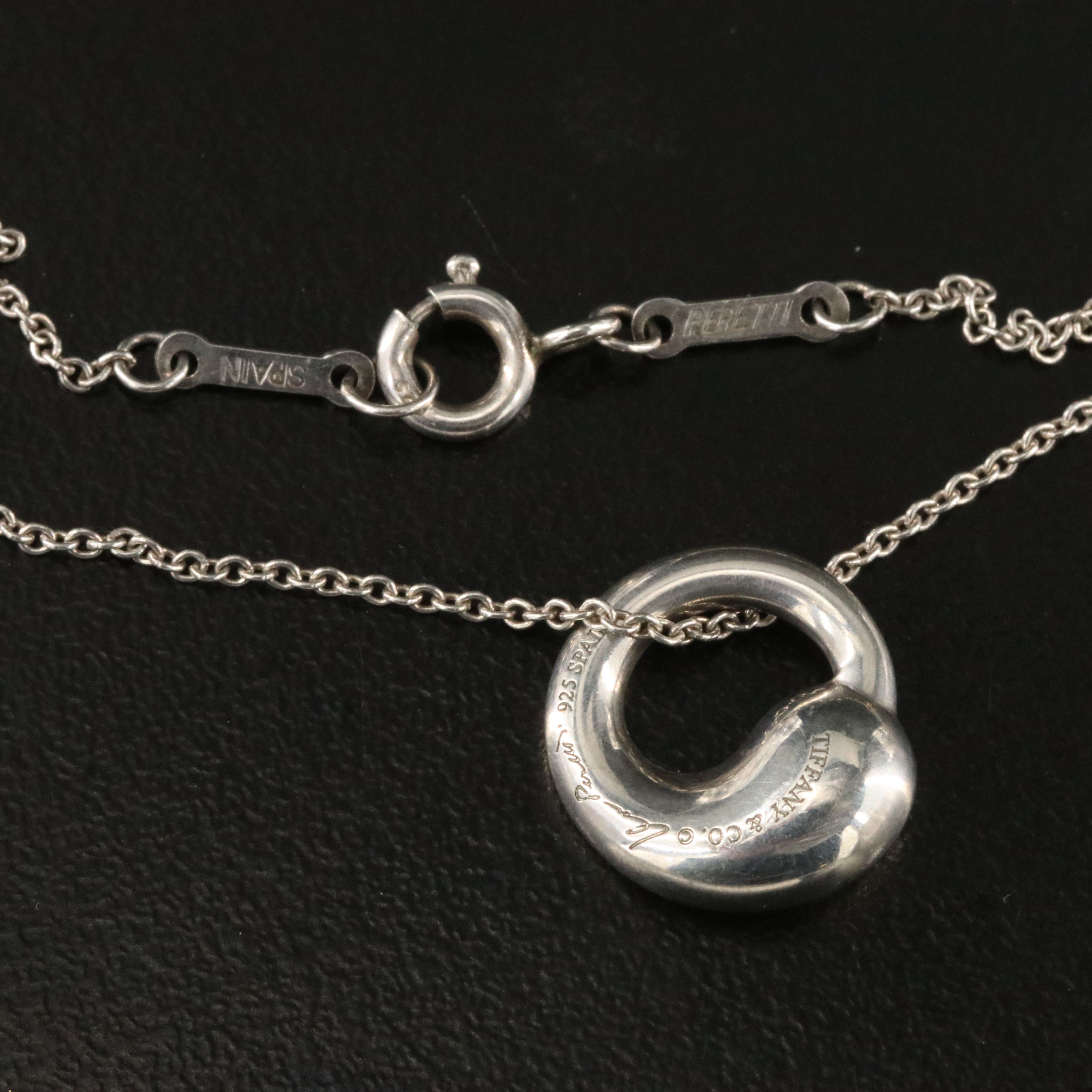 Elsa Peretti for Tiffany & Co. Sterling Eternal Circle Pendant Necklace