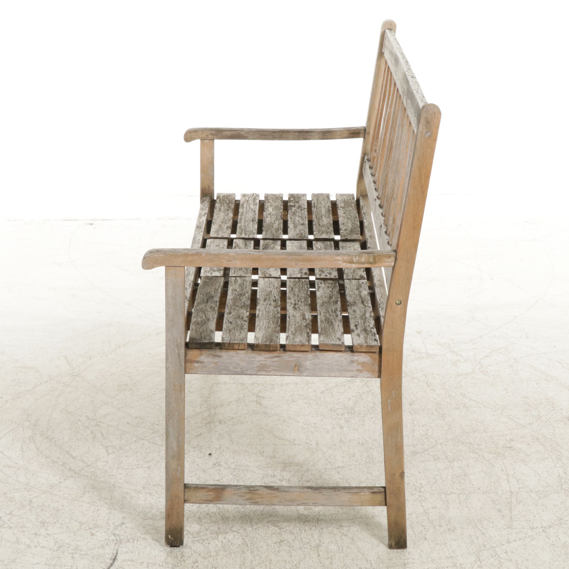 Wooden Patio Bench with Pop-Up Table