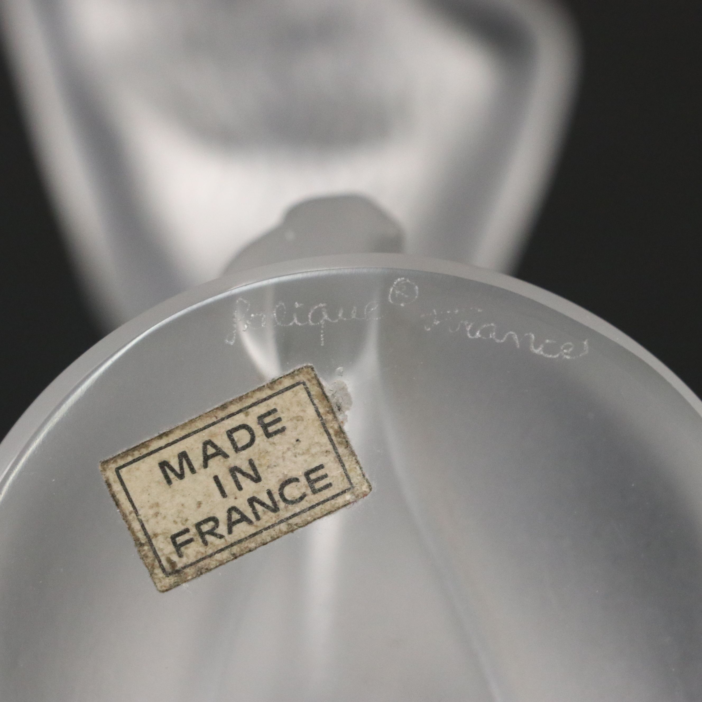 Lalique "Chrysis" Frosted Crystal Figurine