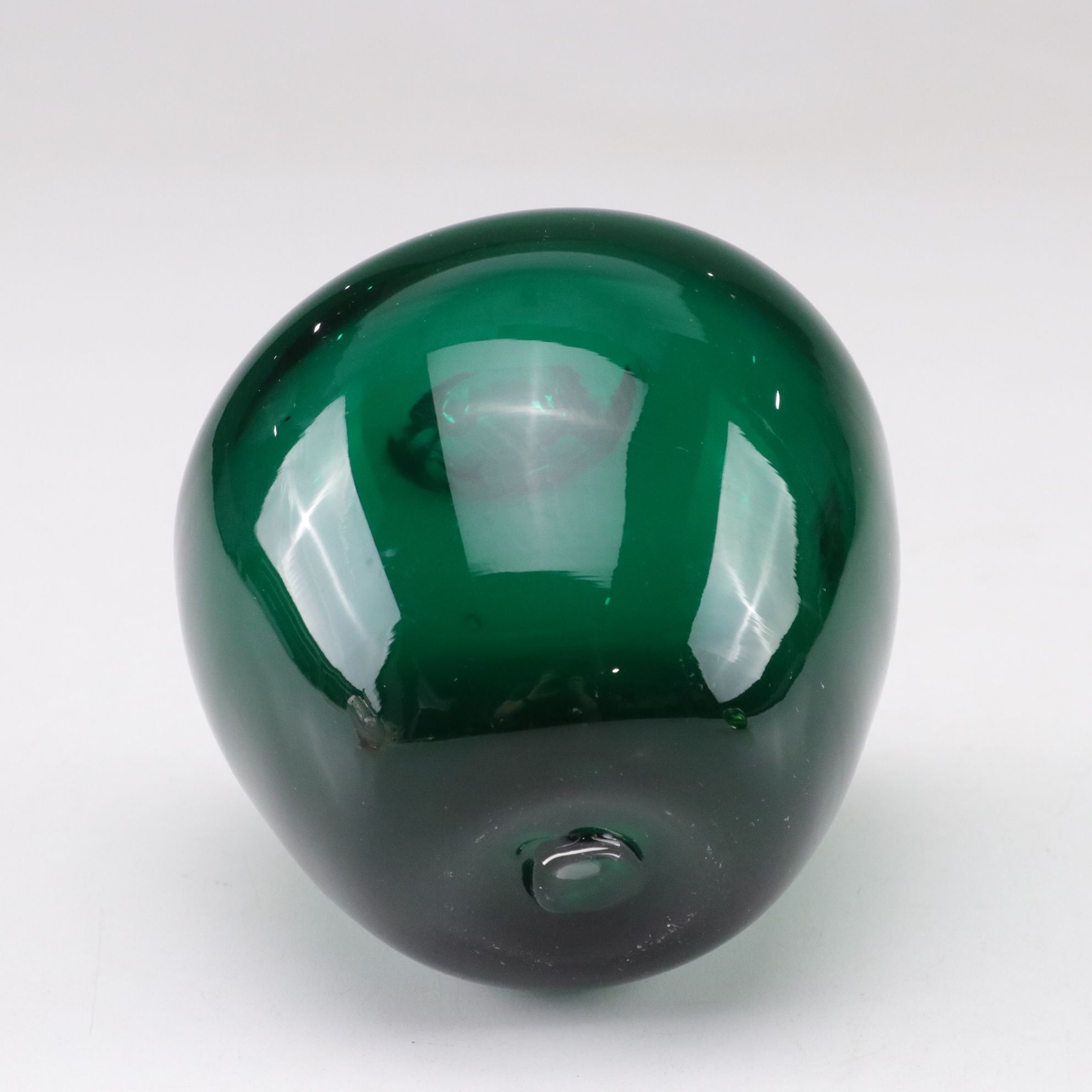 Blenko Glass Apple with Controlled Bubbles Paperweight and Others