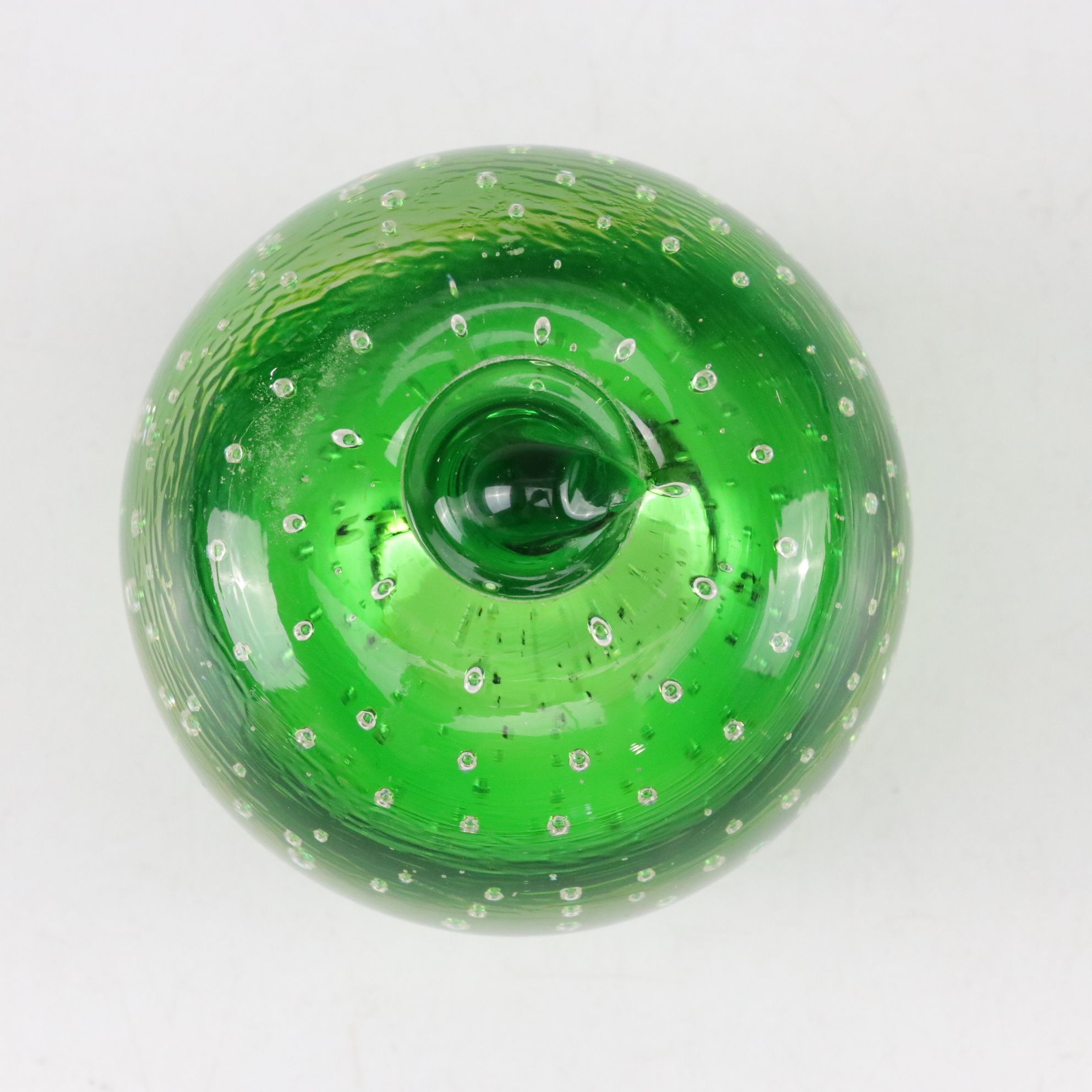 Blenko Glass Apple with Controlled Bubbles Paperweight and Others