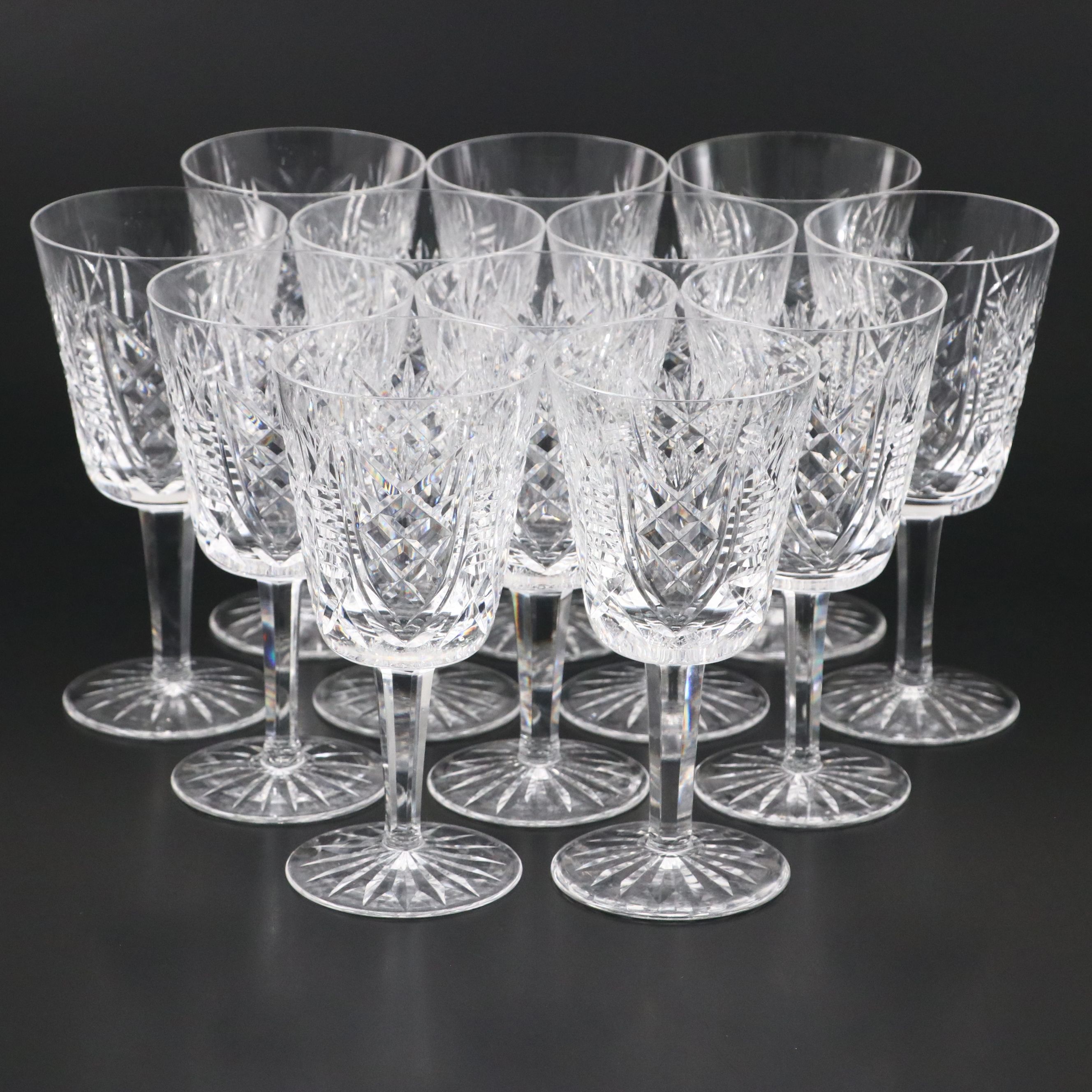 Waterford "Clare" Crystal Water Goblets