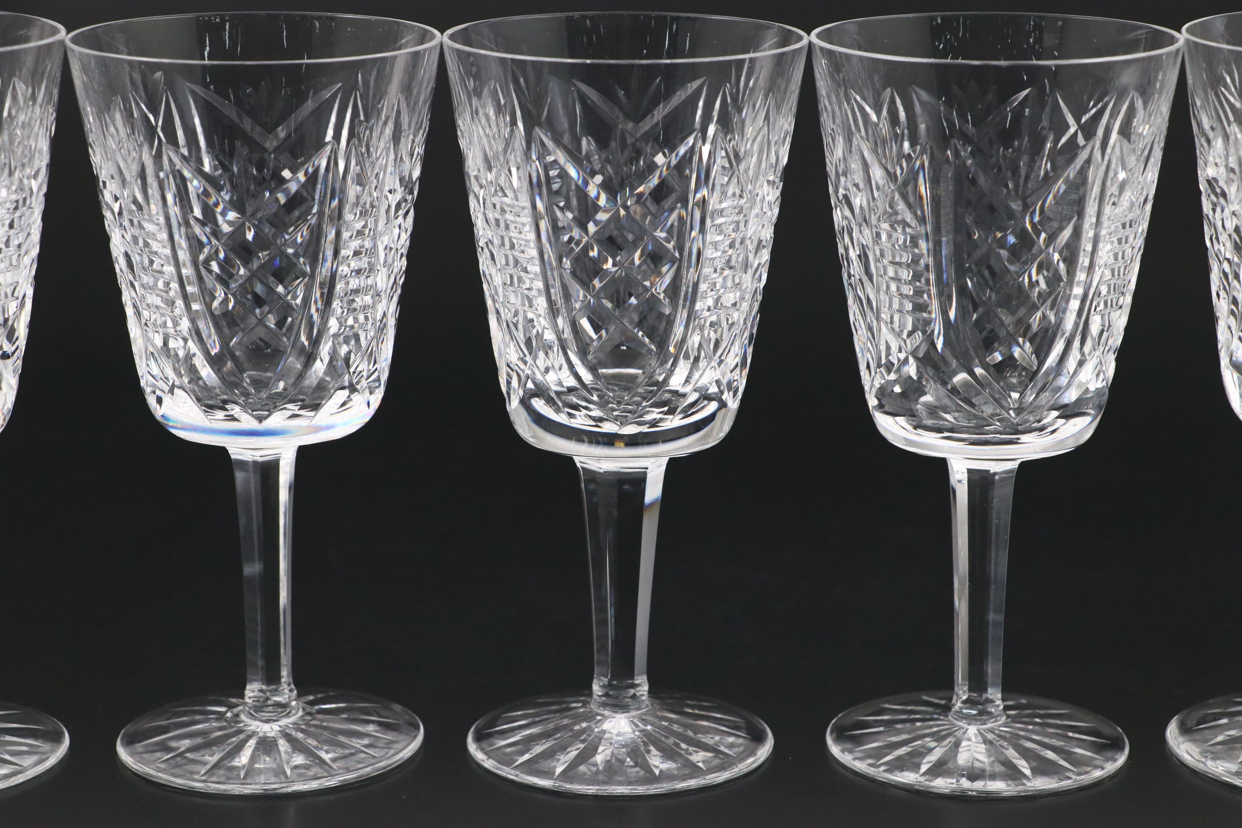 Waterford "Clare" Crystal Water Goblets