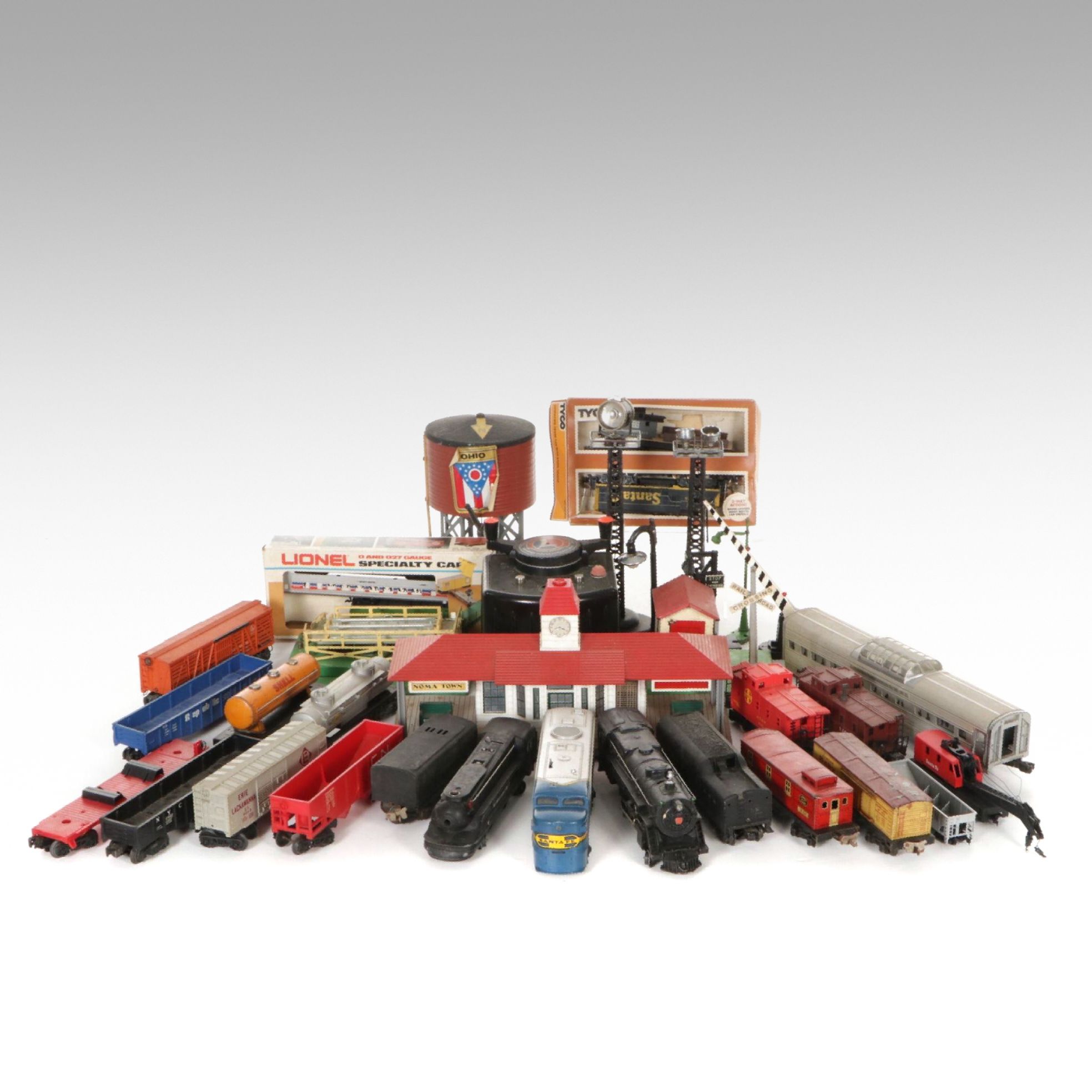 Lionel Locomotives with Boxcars, Cabooses, Accessories and More
