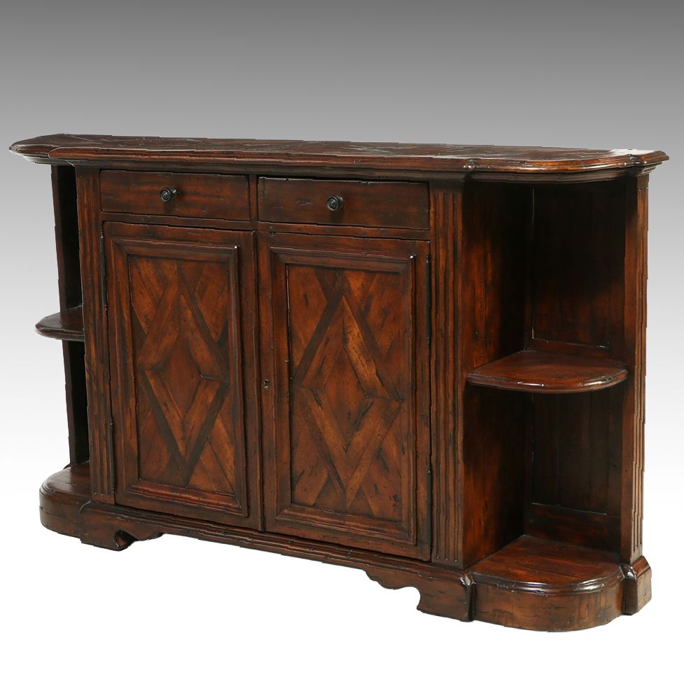 Theodore Alexander Castle Bromwich Collection Inlaid Burl Sideboard