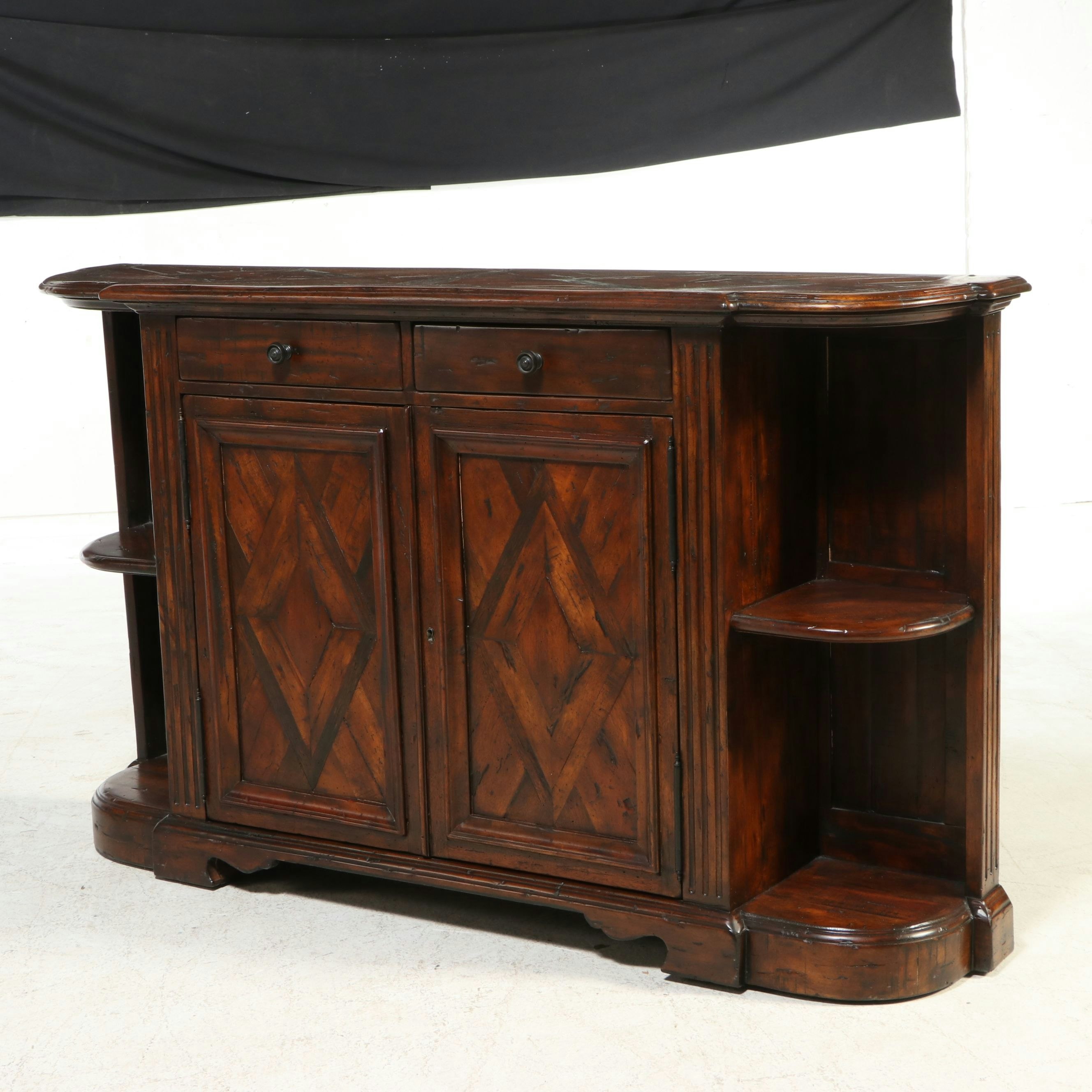 Theodore Alexander Castle Bromwich Collection Inlaid Burl Sideboard