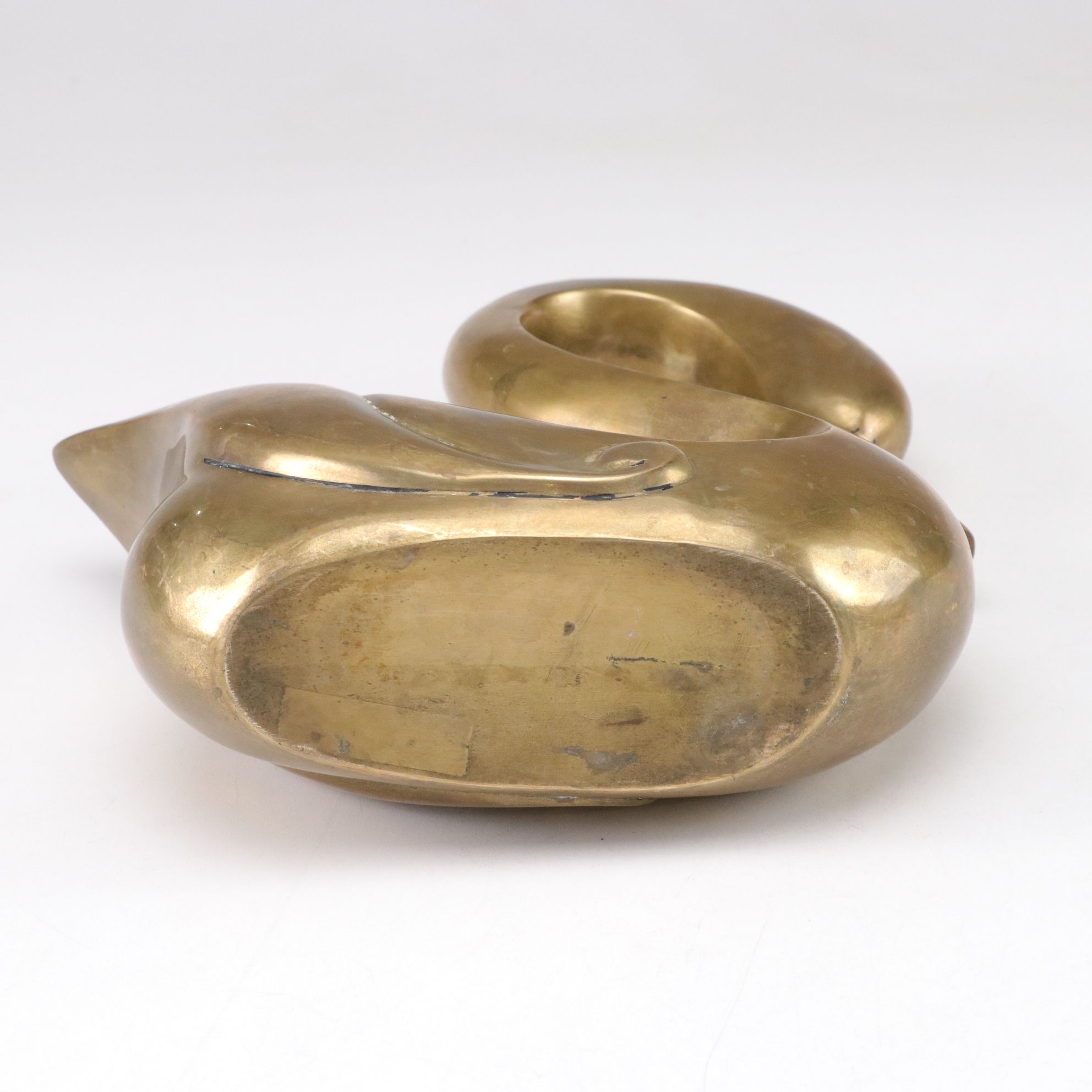 Mid Century Modern Brass Swan, Ducks, and Geese