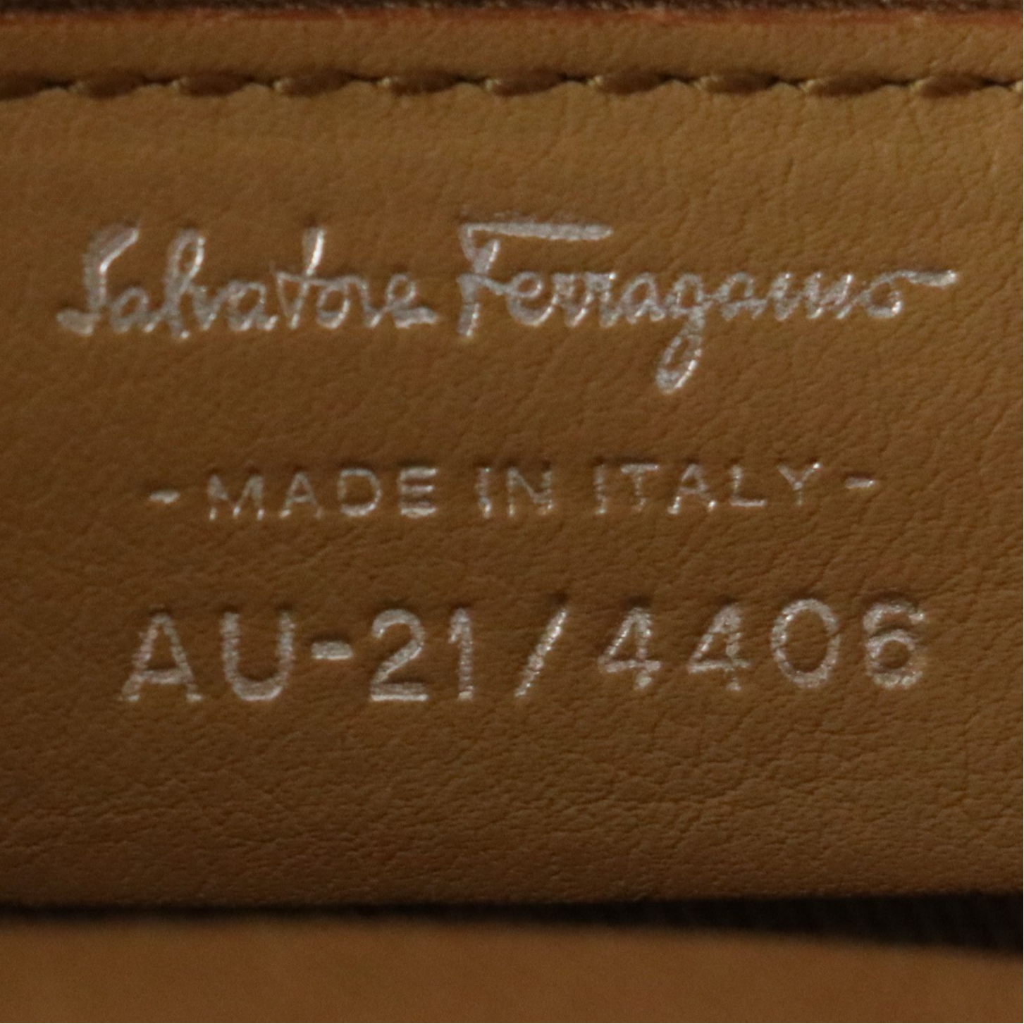 Salvatore Ferragamo Small Gancini Flap Shoulder Bag in Beige Calfskin Leather