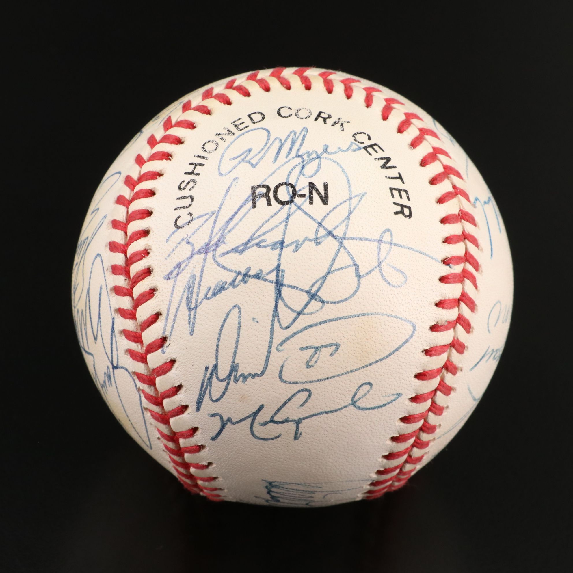 1993 Chicago Cubs Team Signed Baseball Featuring Ryne Sandberg and Mark Grace