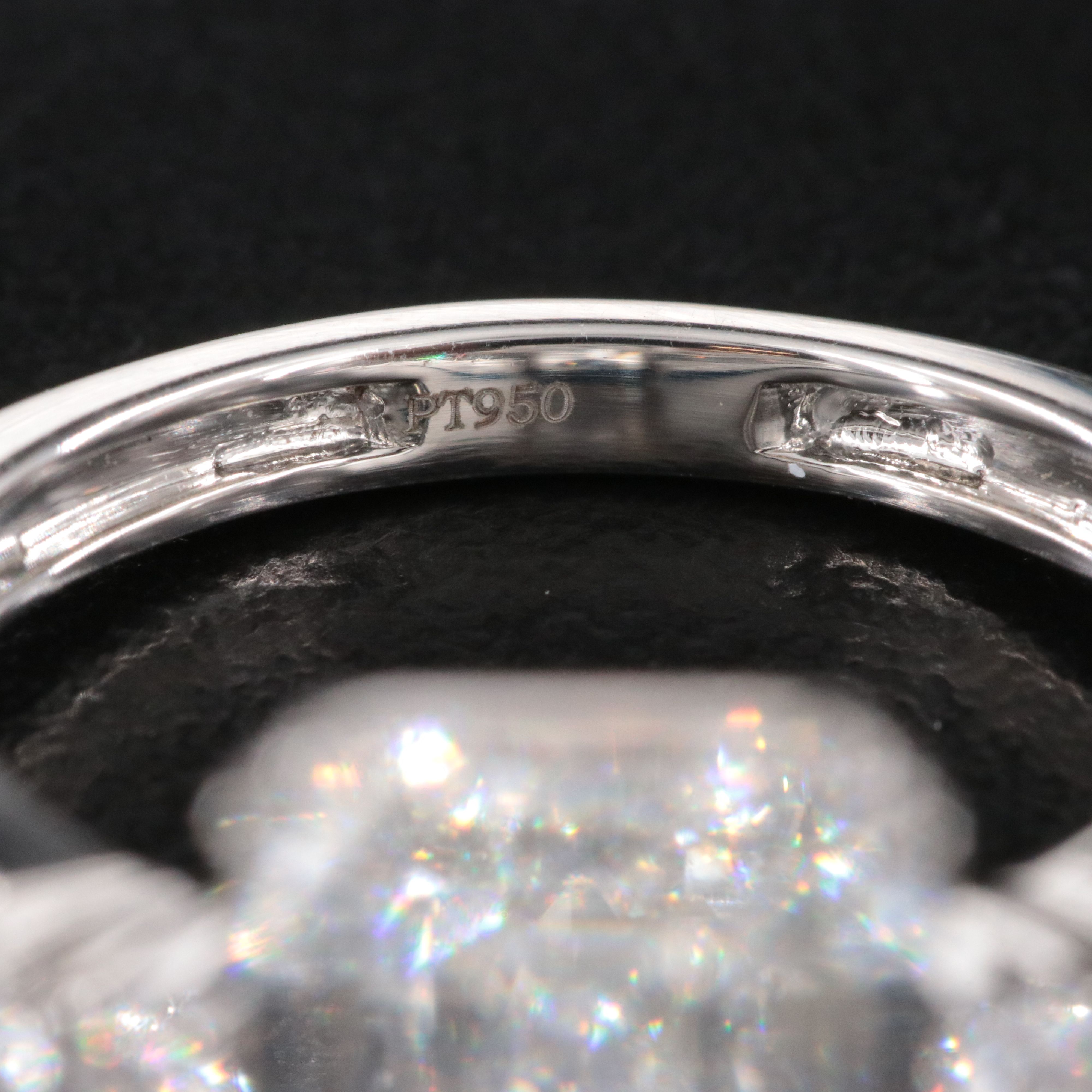 Platinum 5.85 CTW Lab Grown Diamond Ring with IGI Report