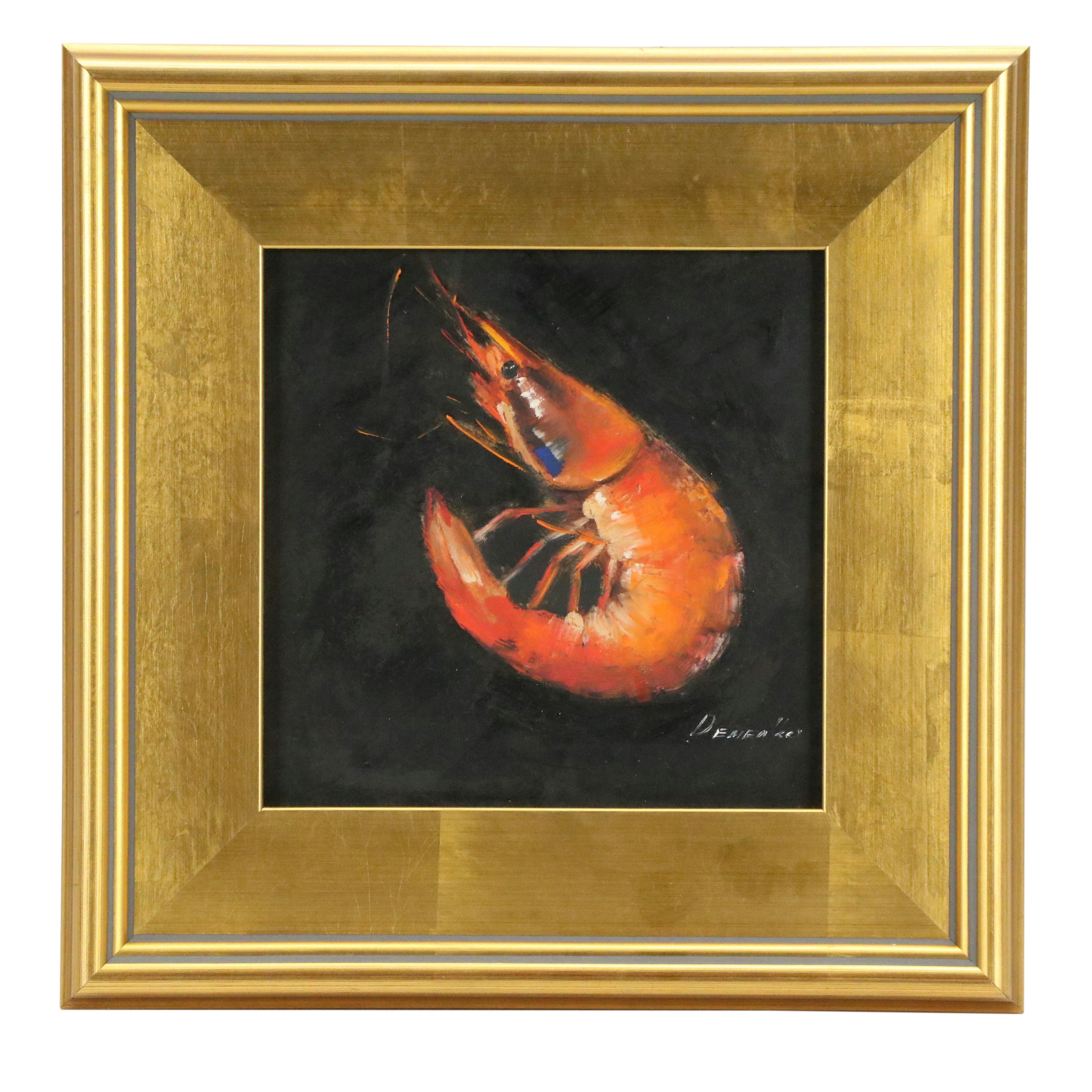 Natalie Demenko Oil Painting of Crawfish, 2026
