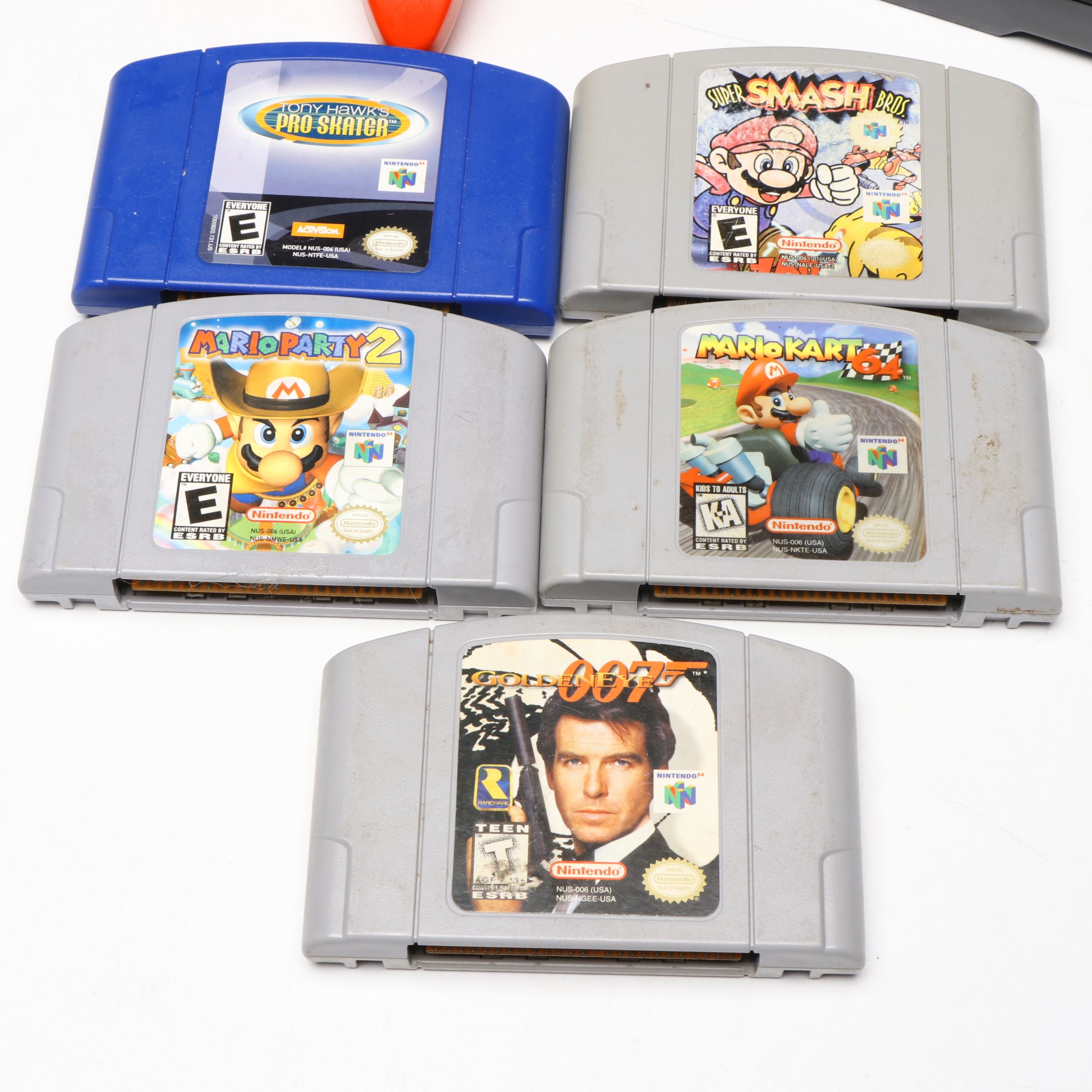 Nintendo 64 "Super Smash Bros," "Mario Kart 64" and More Games and Controllers