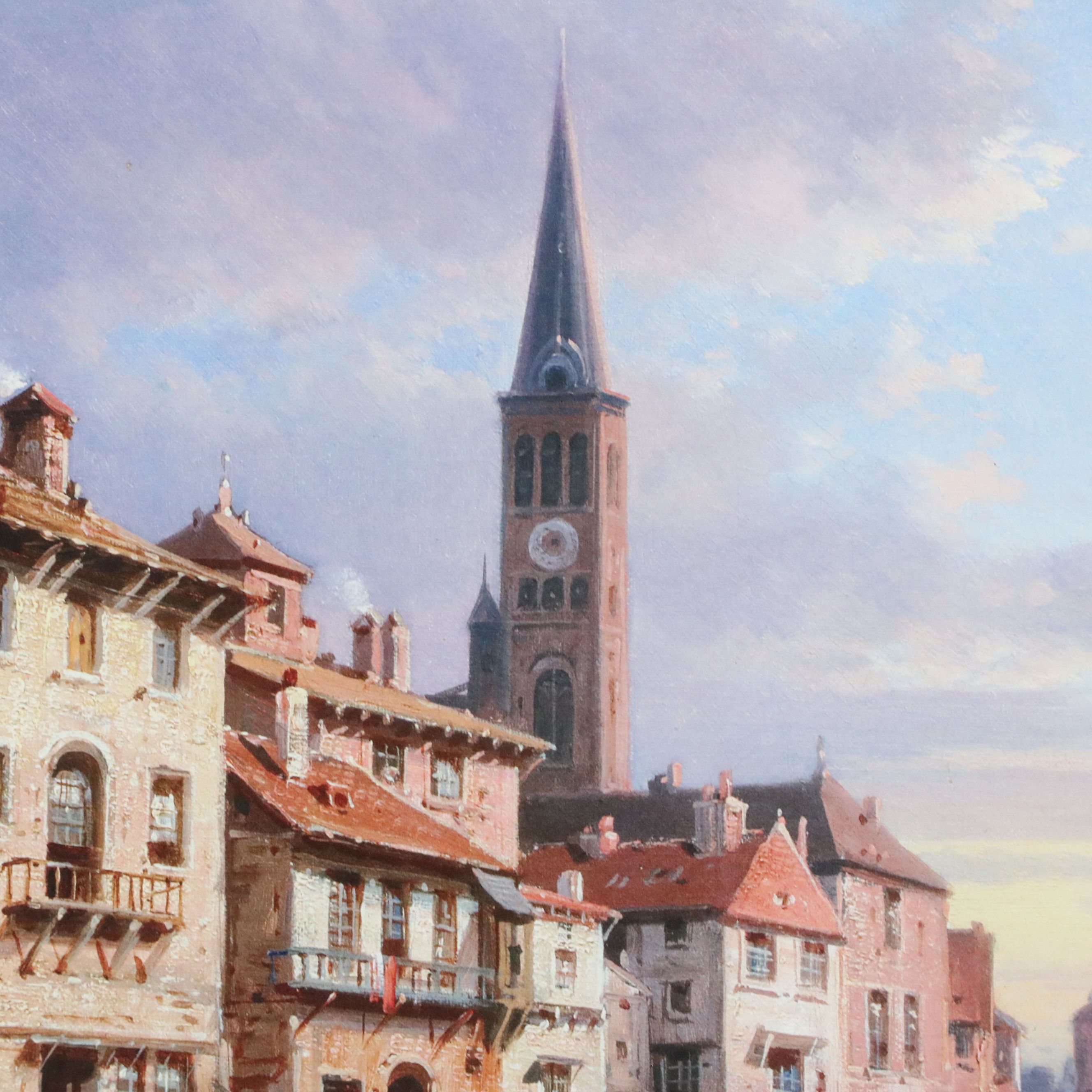 Digital Print After Charles Kuwasseg "Riverside Village I "