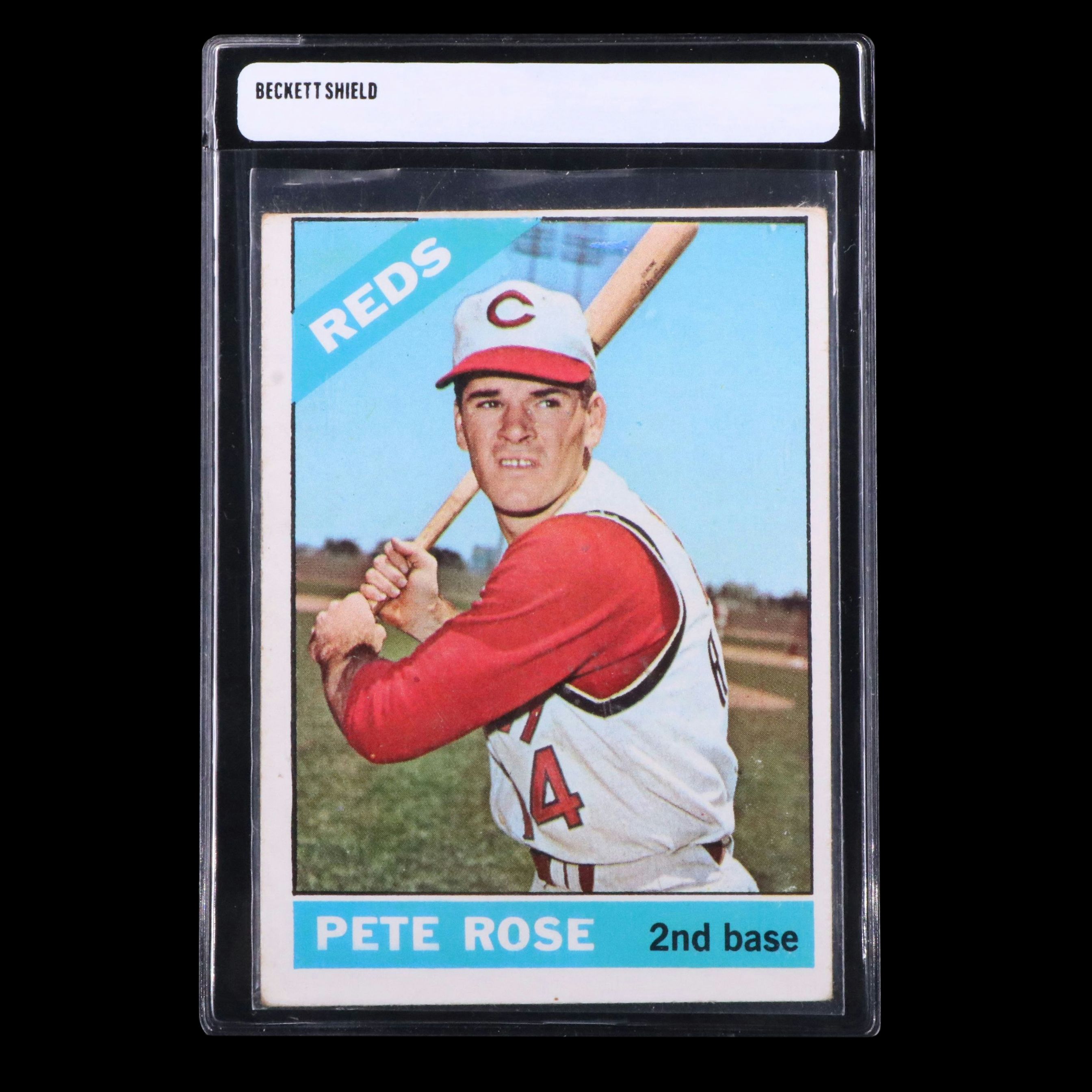1966 Topps Pete Rose Cincinnati Reds Baseball Card