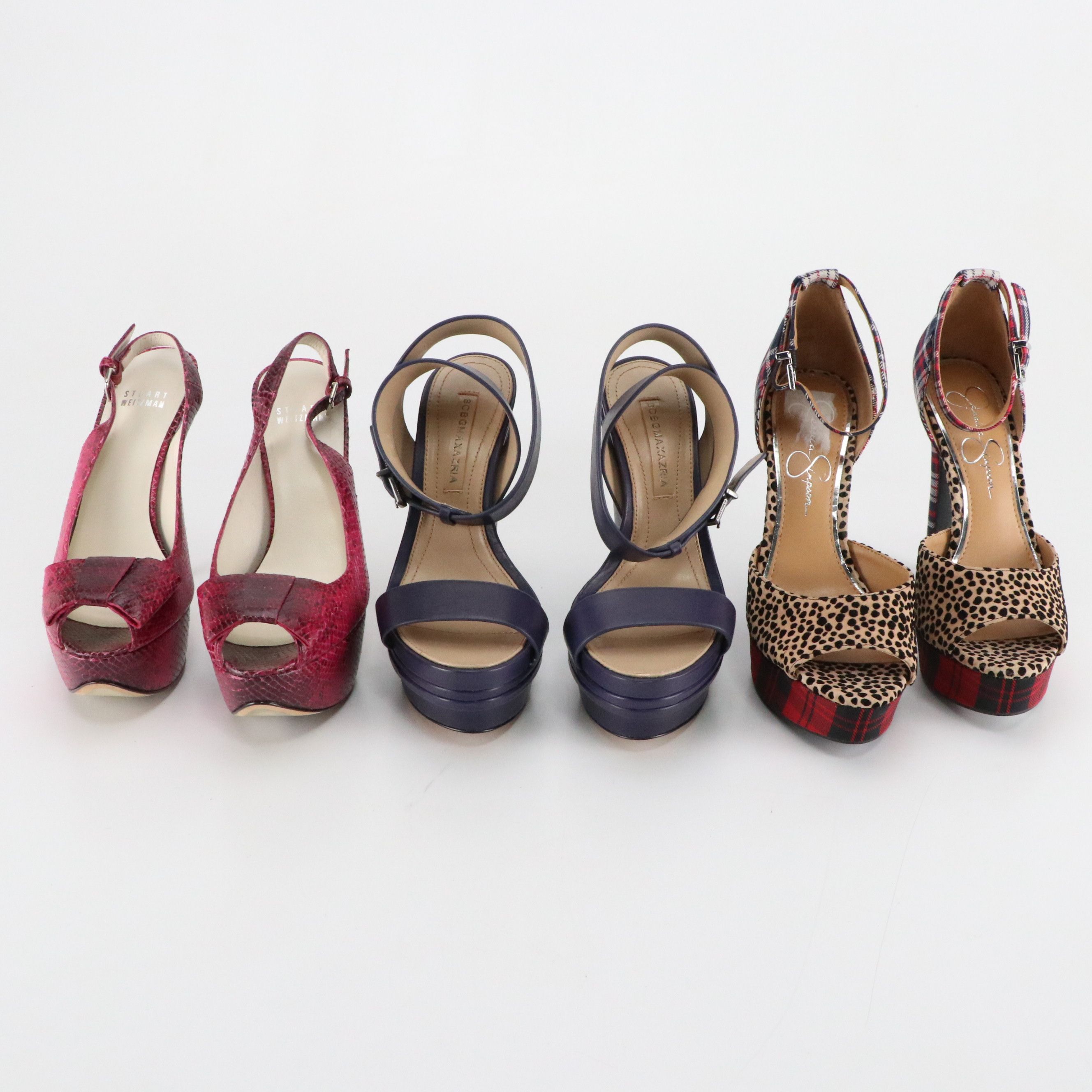 Jessica Simpson Beeya Peep-Toe Pumps, BCBG and Other Leather Platform Pumps