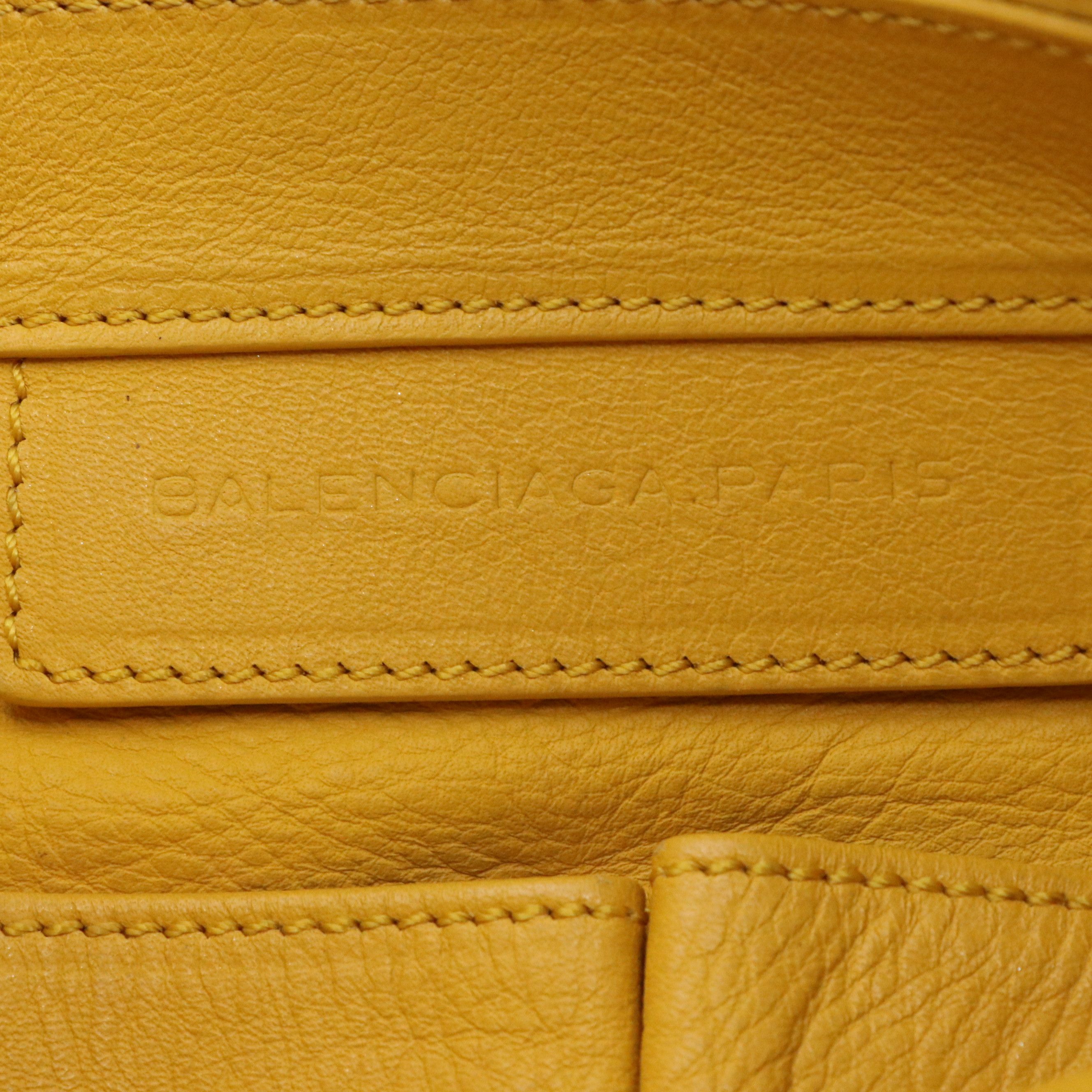 Balenciaga Lambskin Leather Papier Flat Crossbody Bag