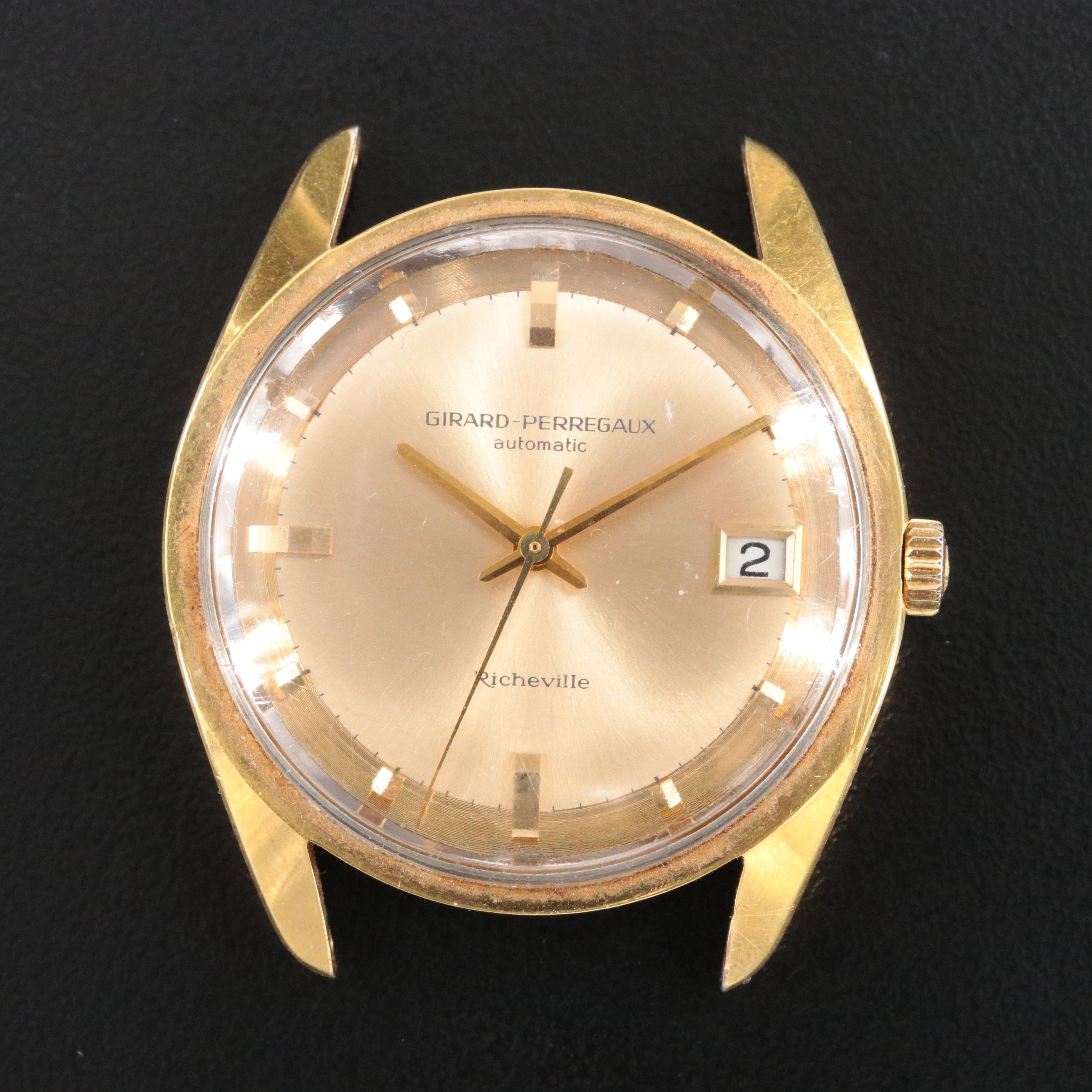 Girard- Perregaux Richeville Gold Filled & Stainless Steel Automatic Date Watch