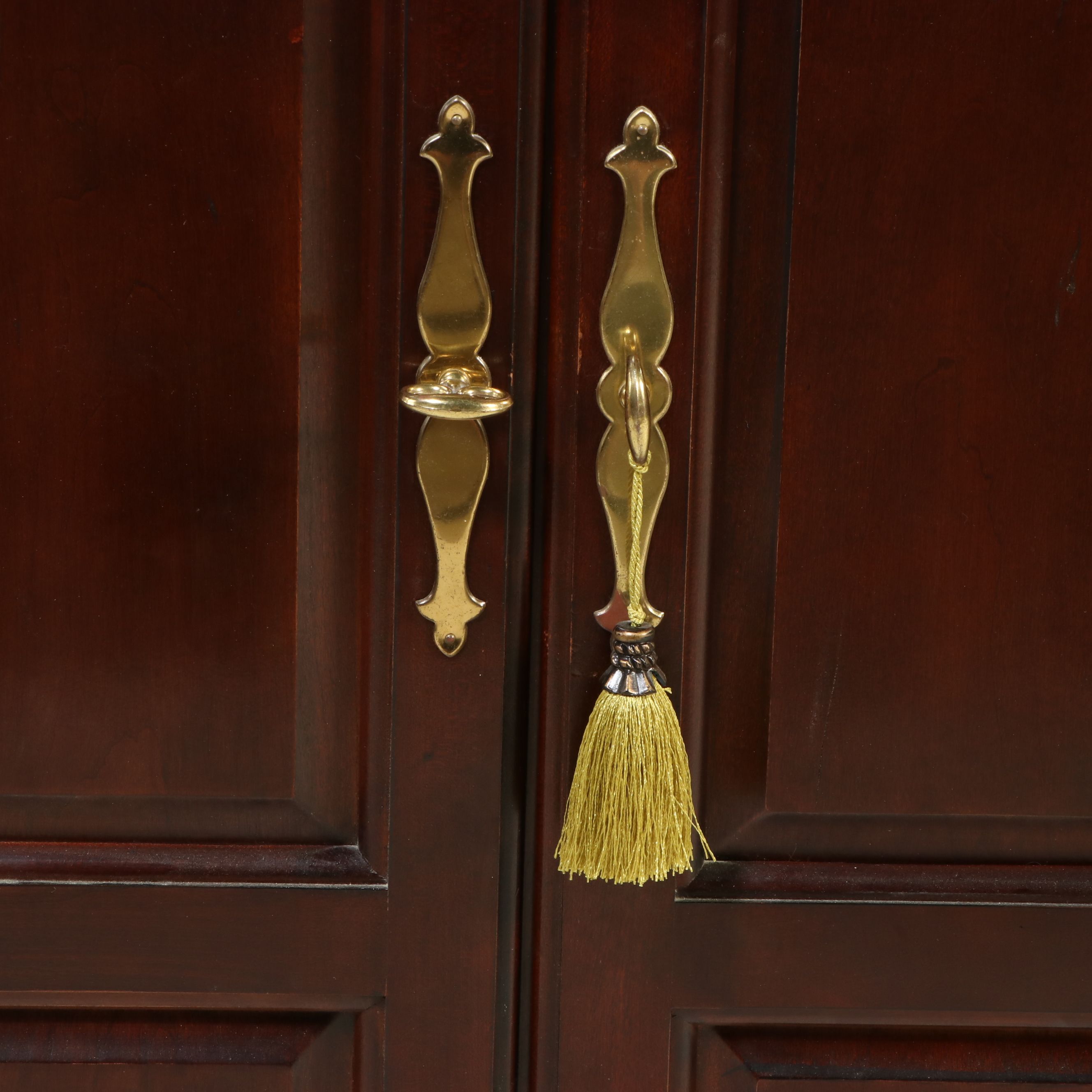Thomasville Chippendale Style Two-Piece Armoire, Late 20th Century