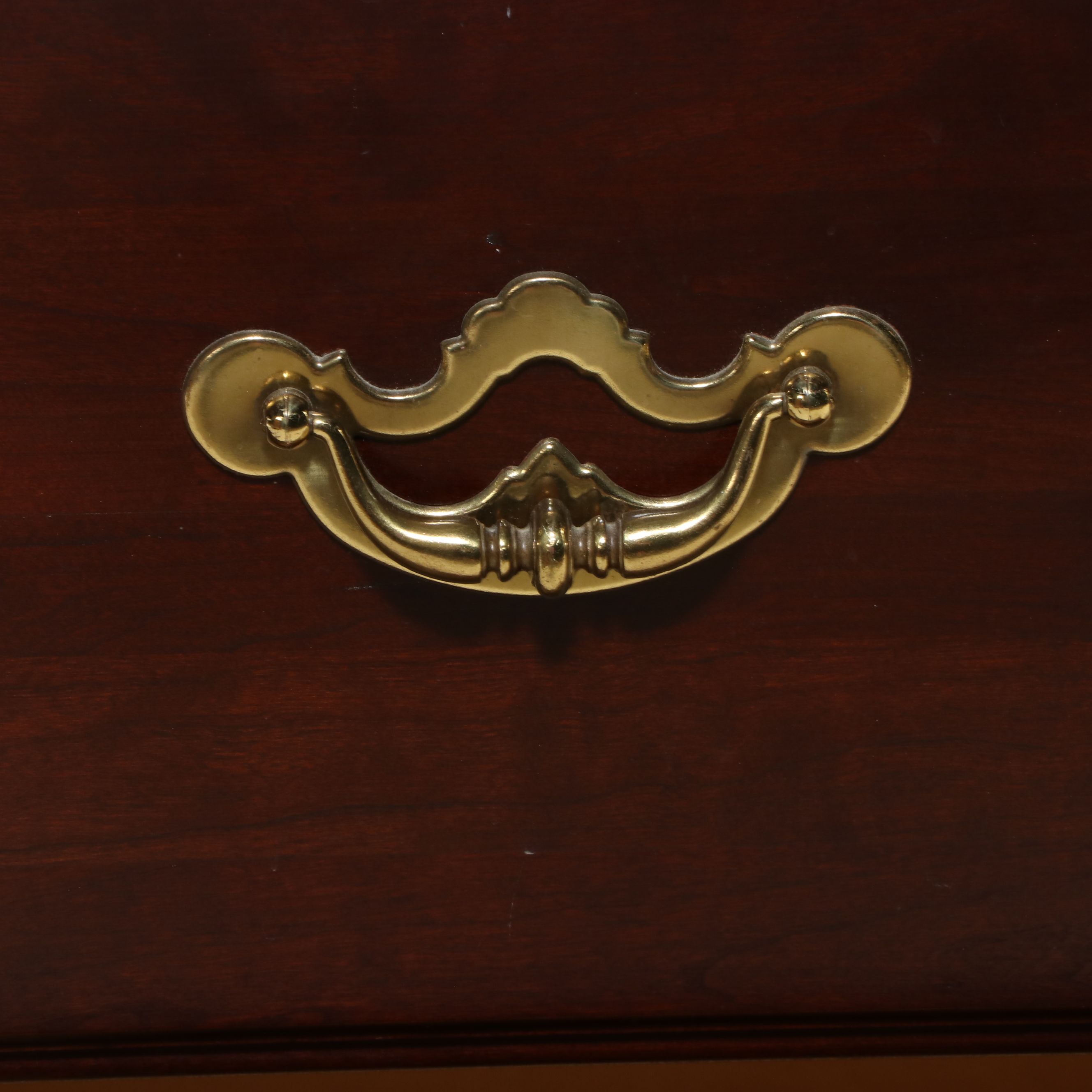Thomasville Chippendale Style Two-Piece Armoire, Late 20th Century