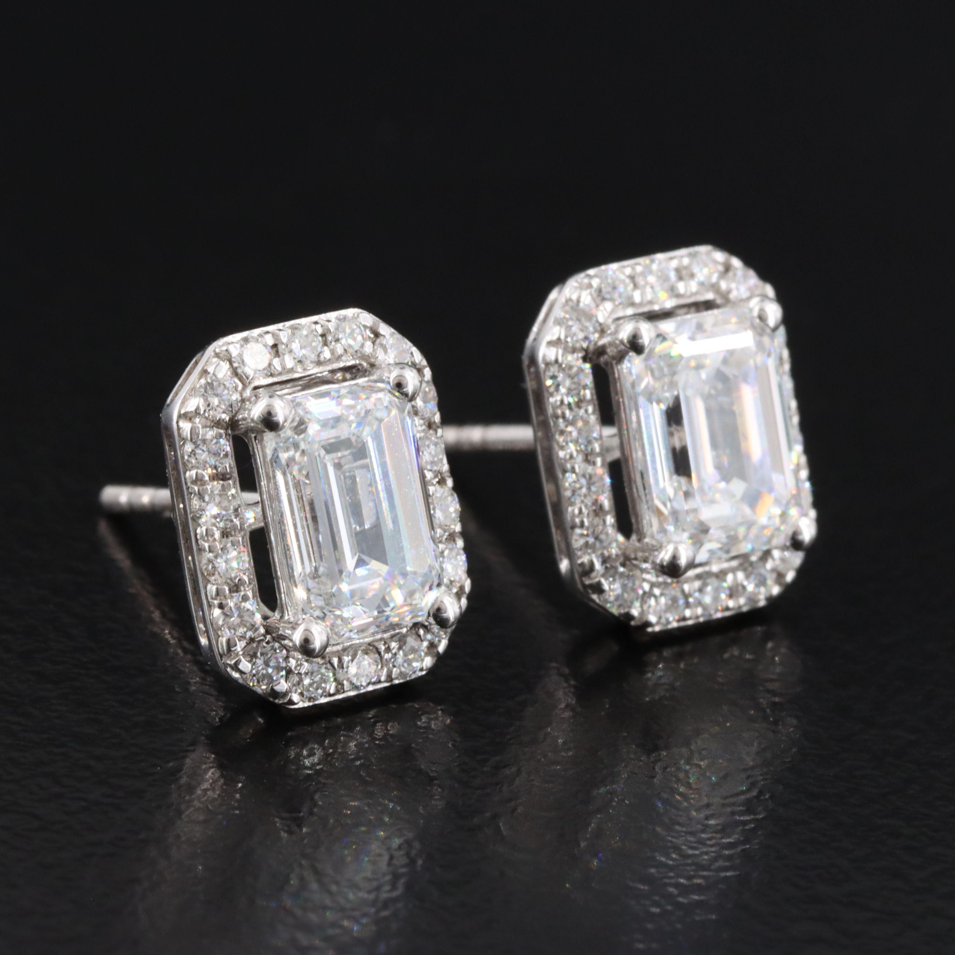 14K 2.47 CTW Lab Grown Diamond Earrings