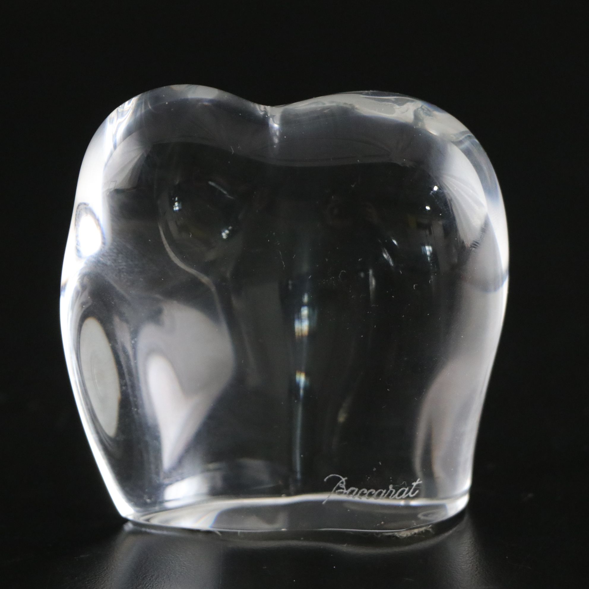 Baccarat Crystal Elephant Figurine Paperweight, Late 20th Century