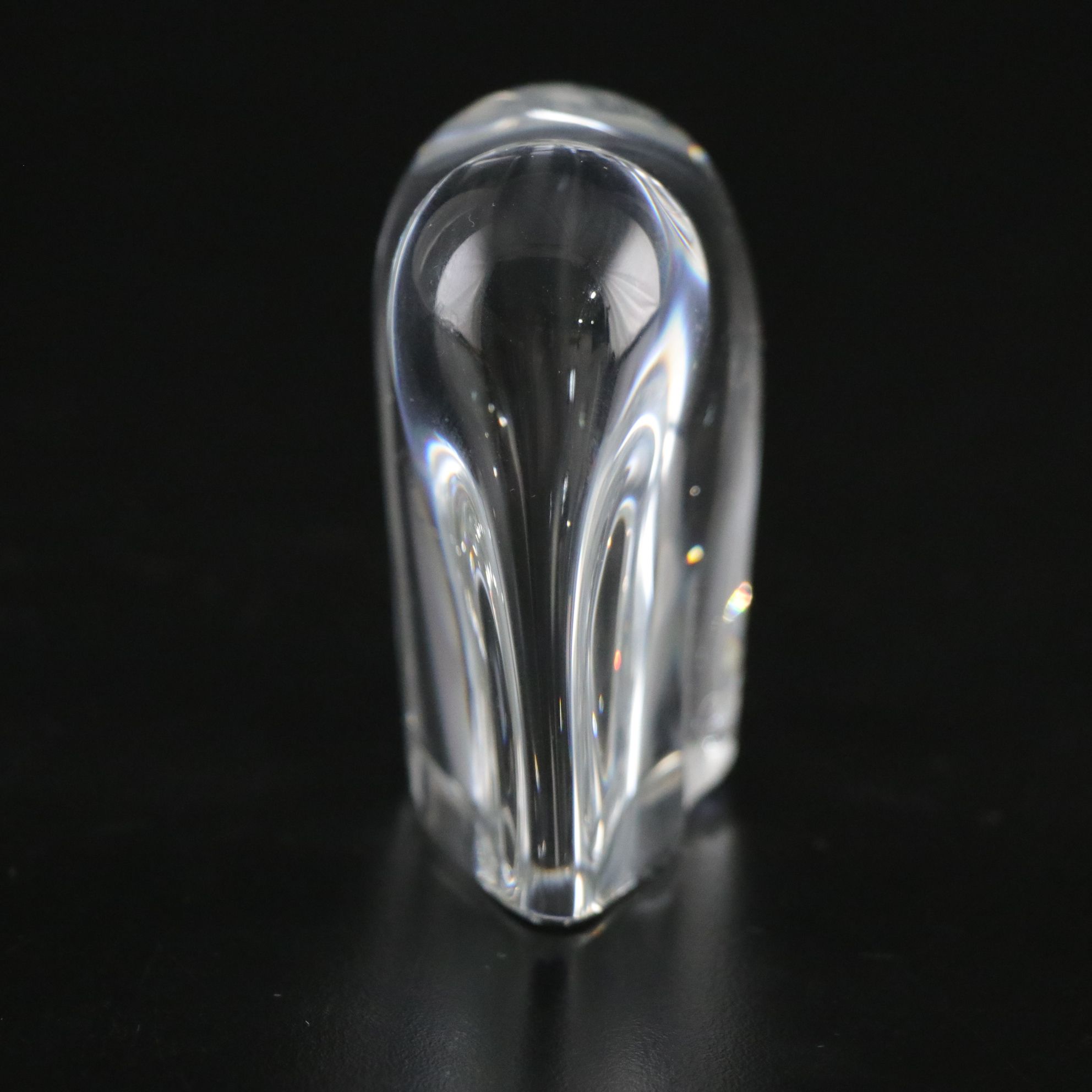 Baccarat Crystal Elephant Figurine Paperweight, Late 20th Century