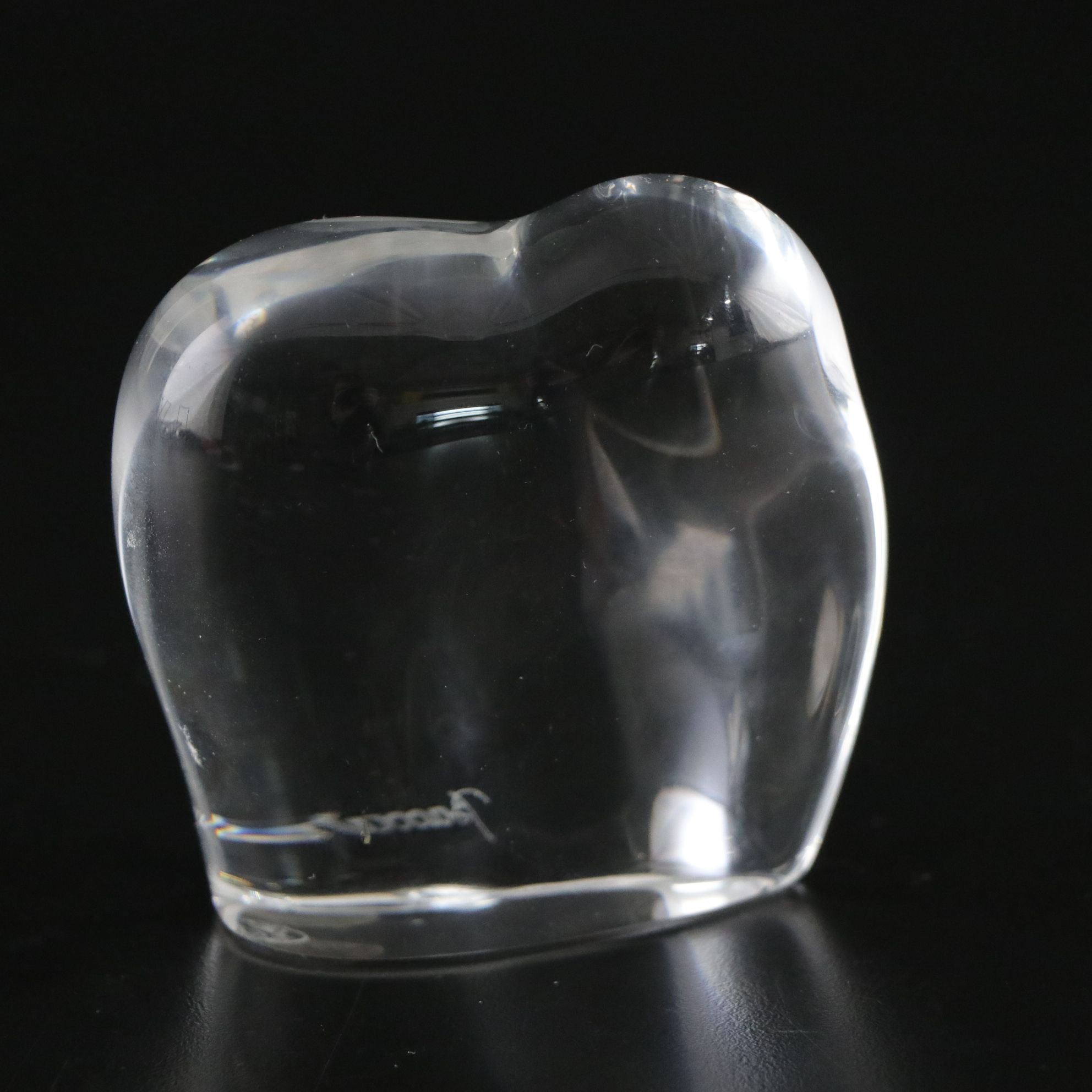 Baccarat Crystal Elephant Figurine Paperweight, Late 20th Century