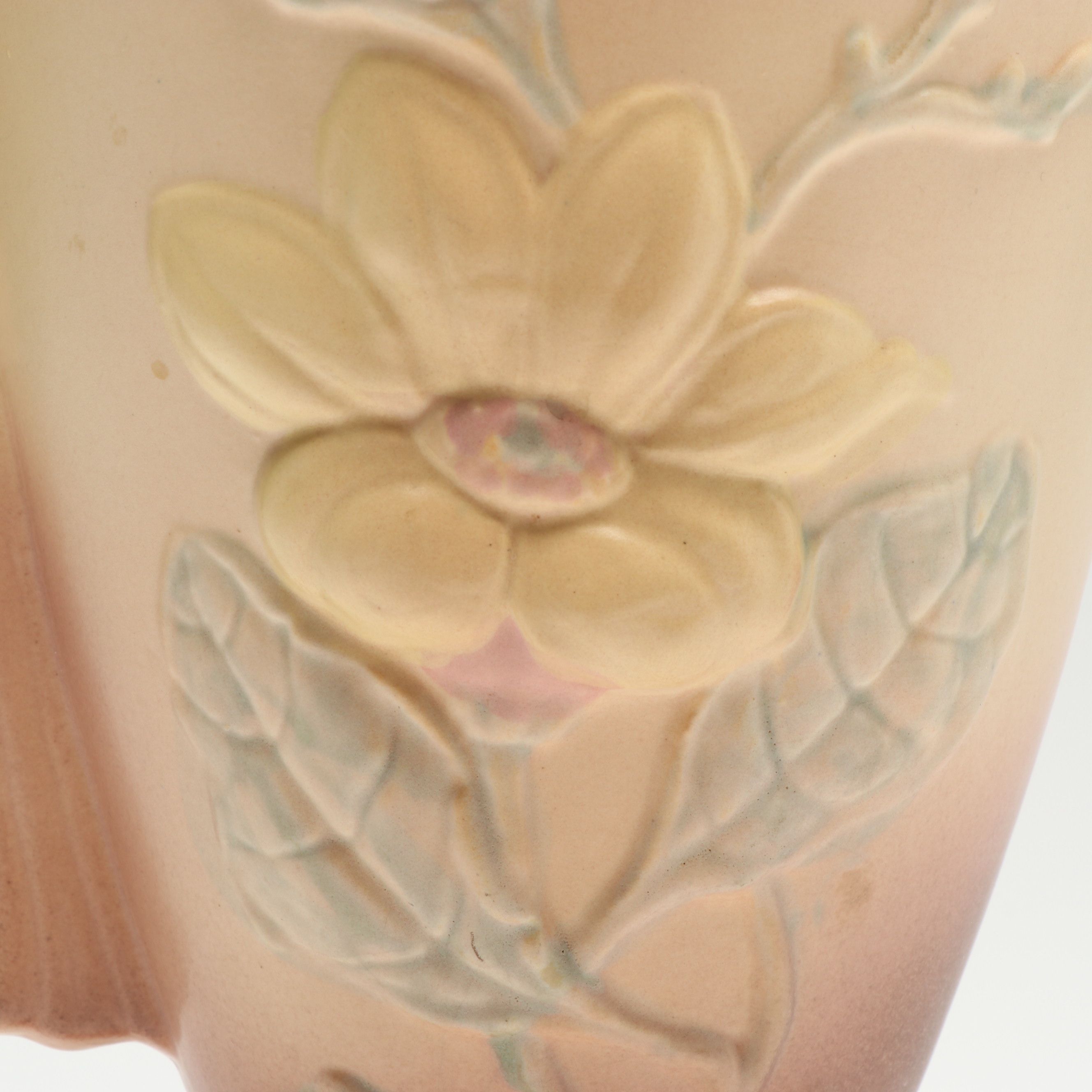 Hull Pottery "Magnolia" Ceramic Handled Vase, 1946-1947
