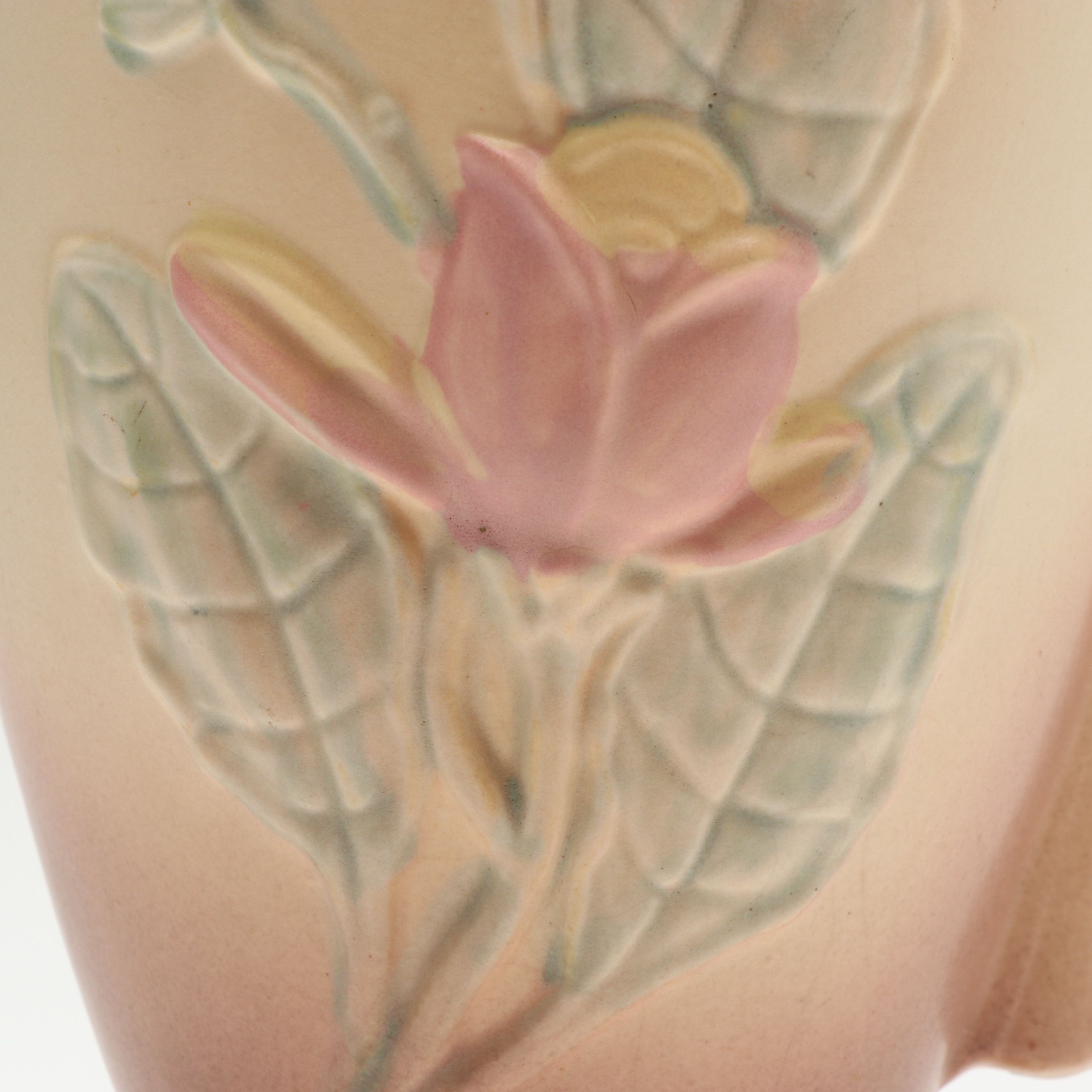 Hull Pottery "Magnolia" Ceramic Handled Vase, 1946-1947