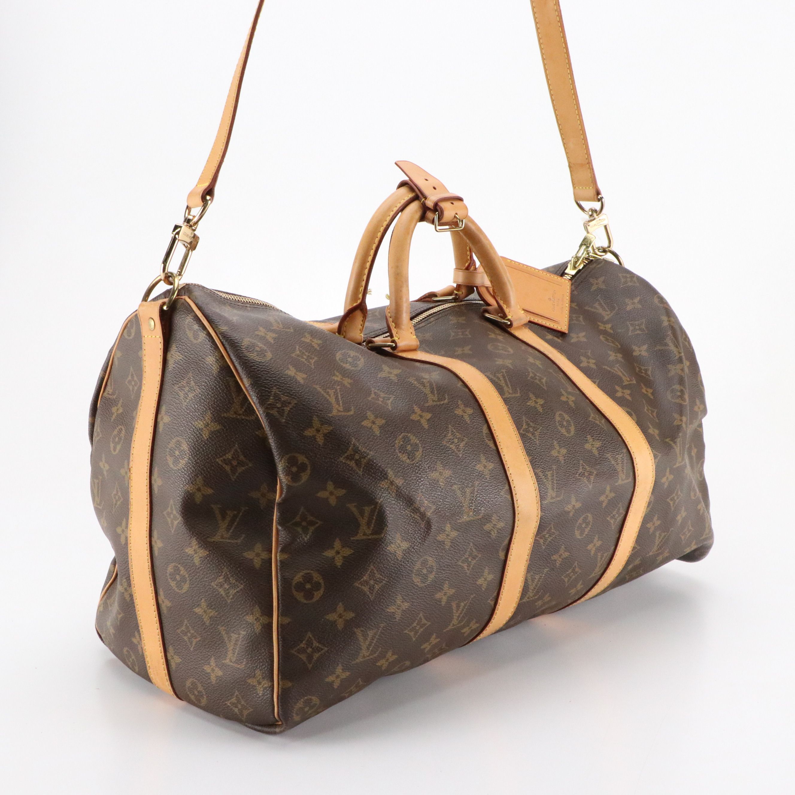 Louis Vuitton Keepall 50 Bandoulière in Monogram Canvas