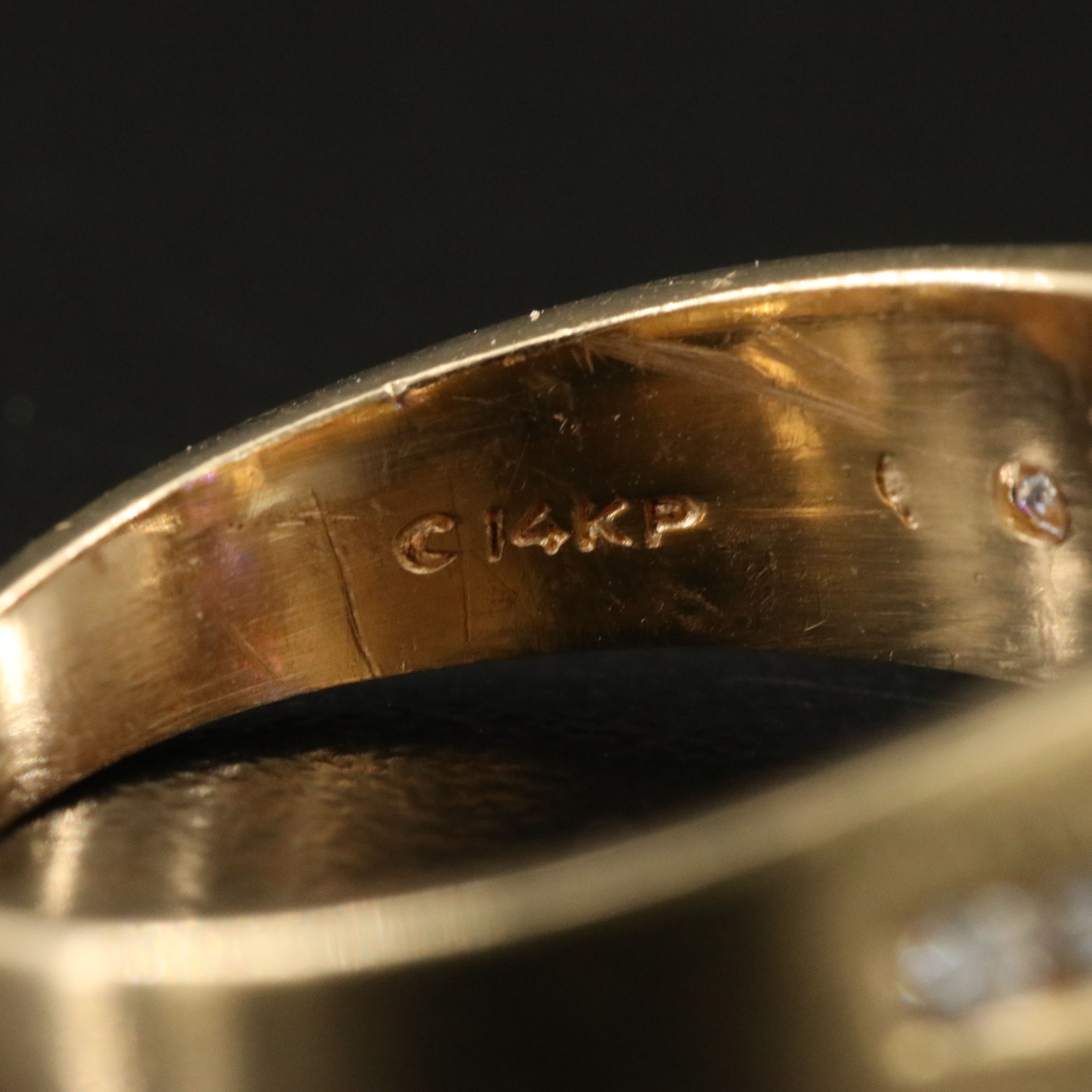 14K Garnet and Diamond Ring with GIA Report