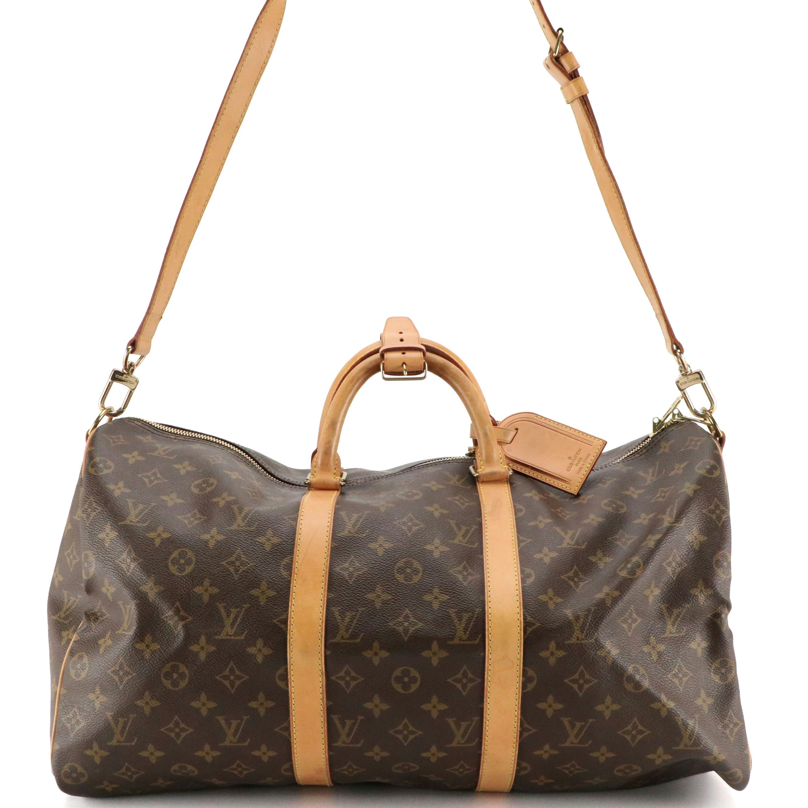 Louis Vuitton Keepall 50 Bandoulière in Monogram Canvas