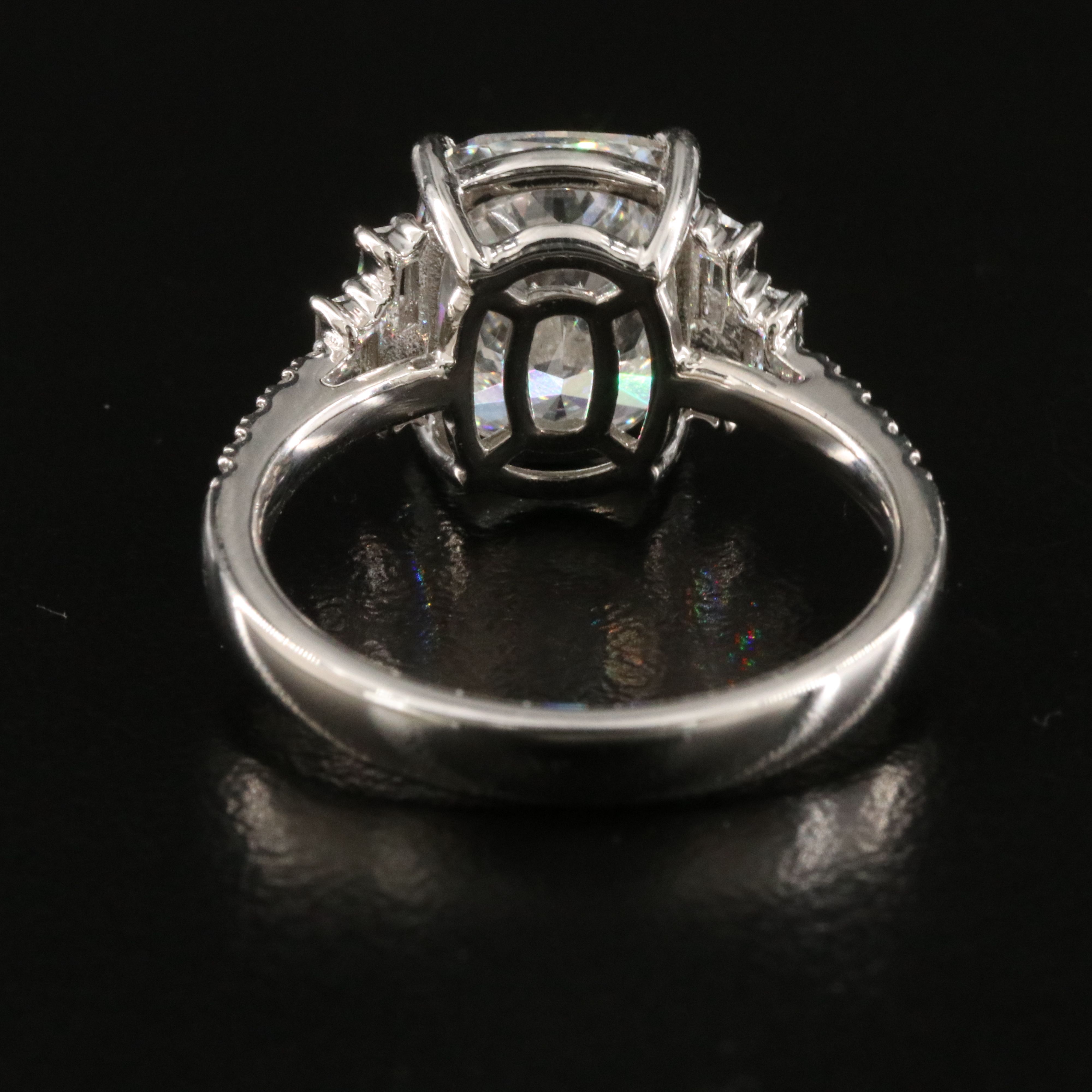 Platinum 4.45 CTW Lab Grown Diamond Ring with IGI Report