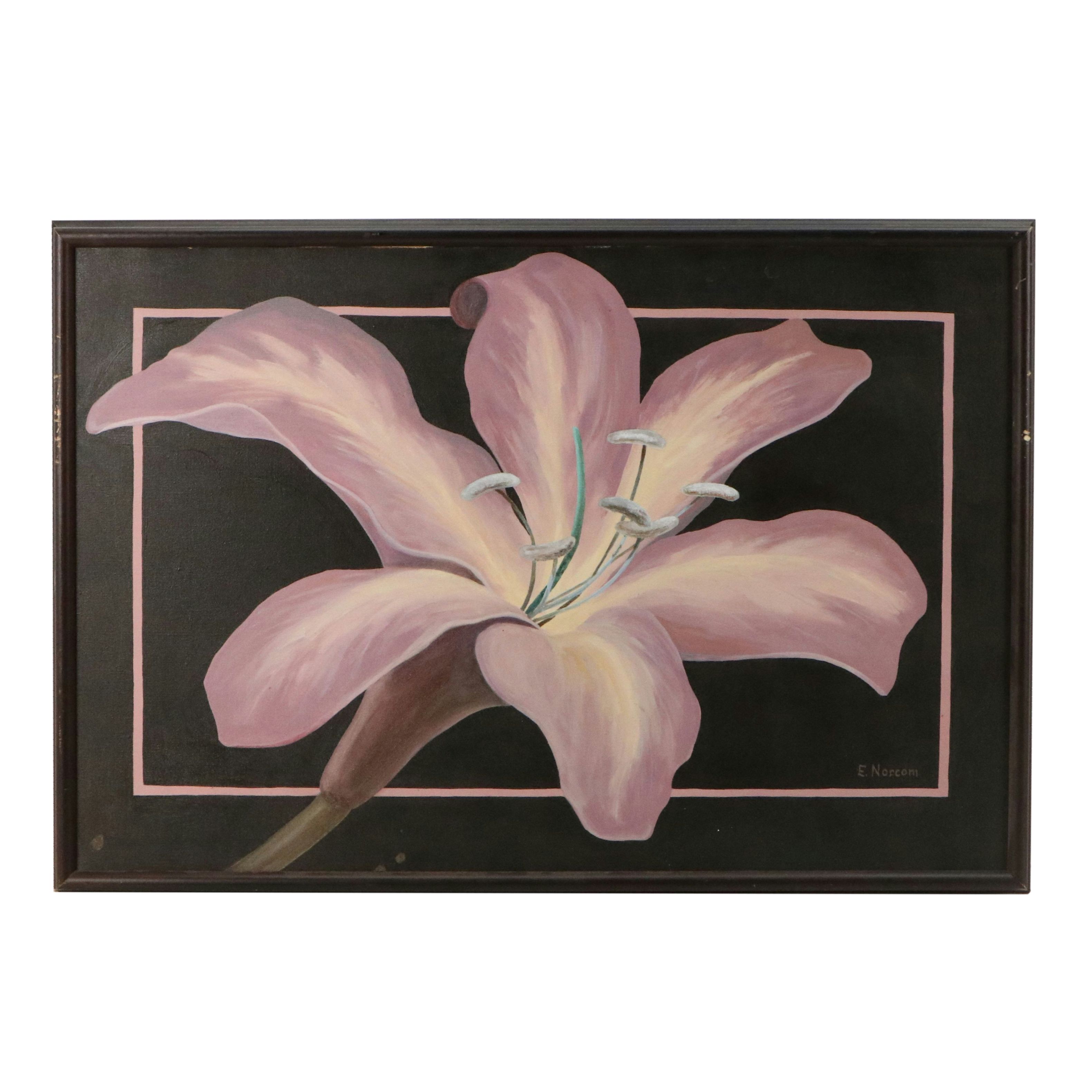 Ellen Norcom Howell Acrylic Paintings of Lilies
