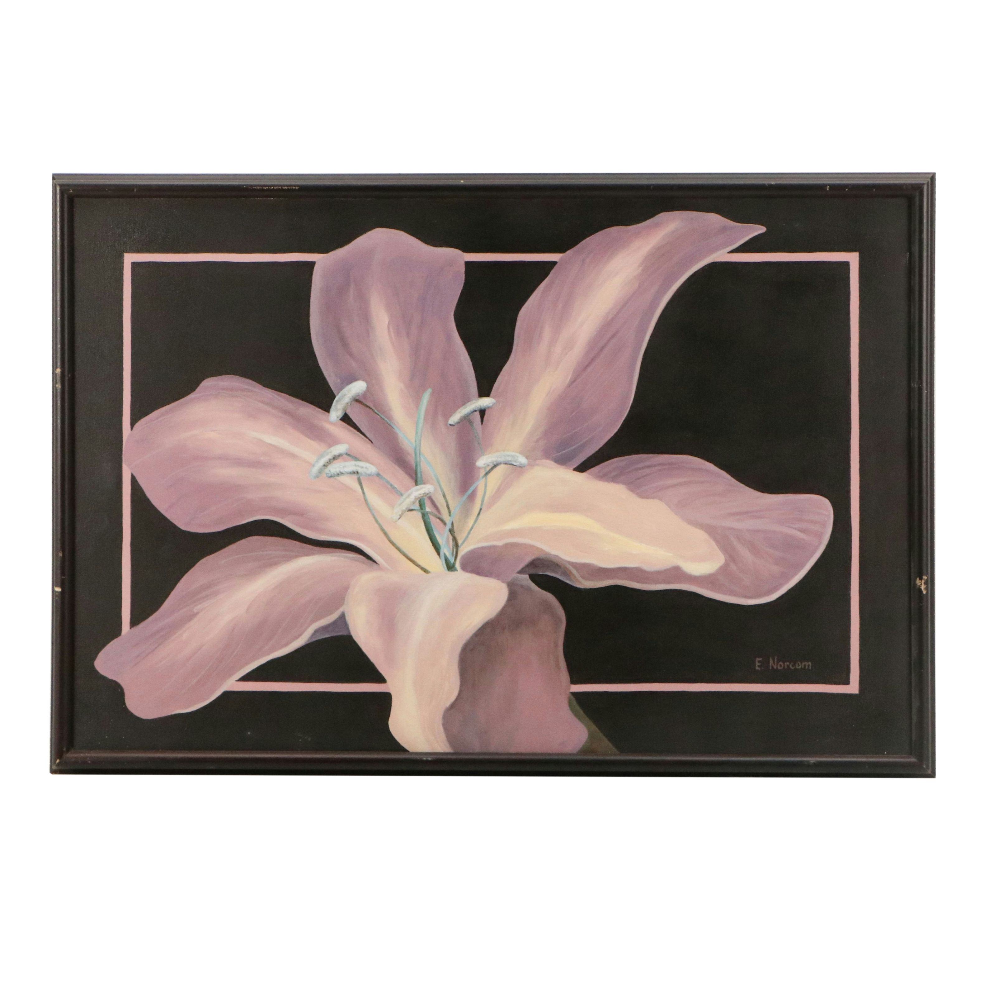 Ellen Norcom Howell Acrylic Paintings of Lilies