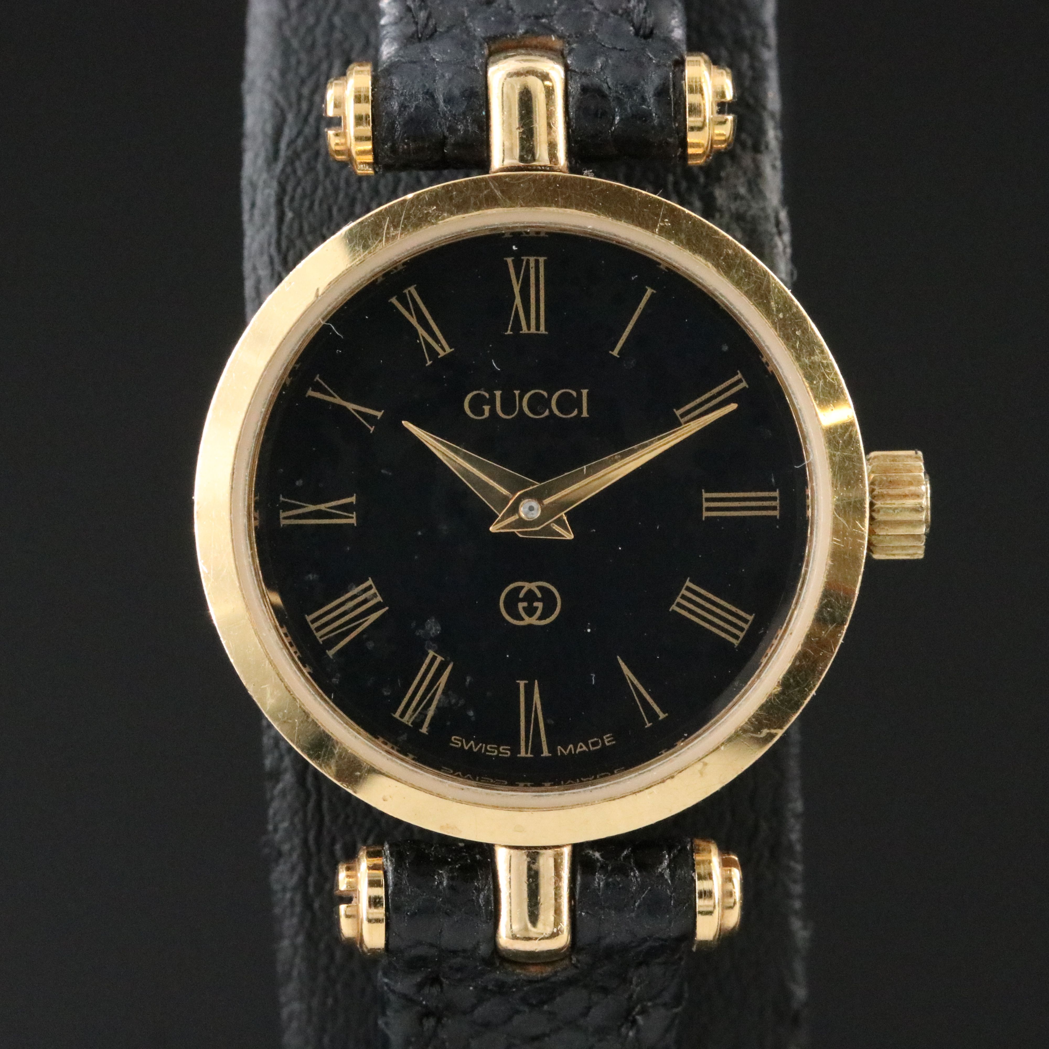 Neo Vintage Gucci 2000L Stacked Case Quartz Watch