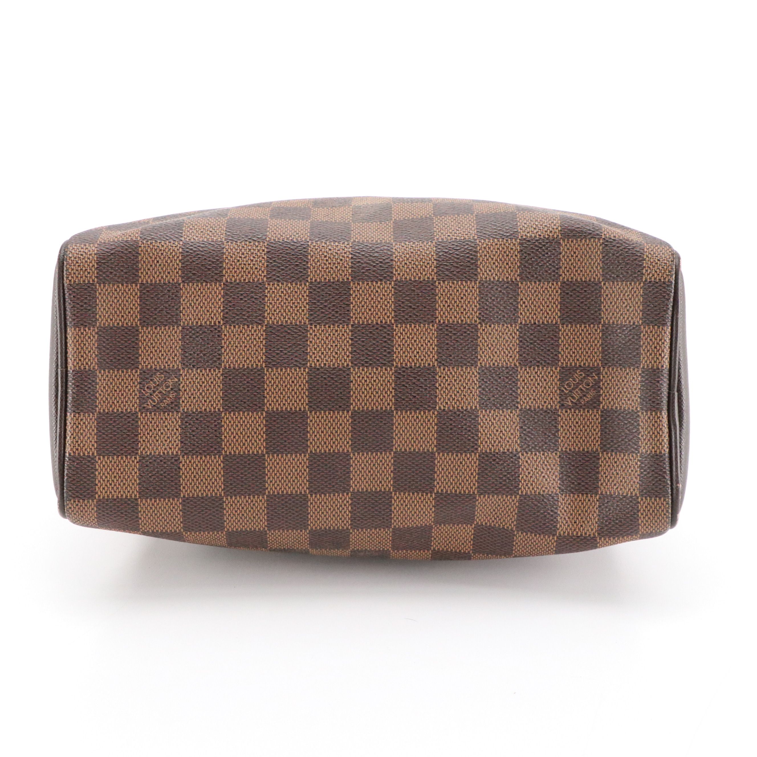 Louis Vuitton Triana Handbag in Damier Ebene Canvas and Leather