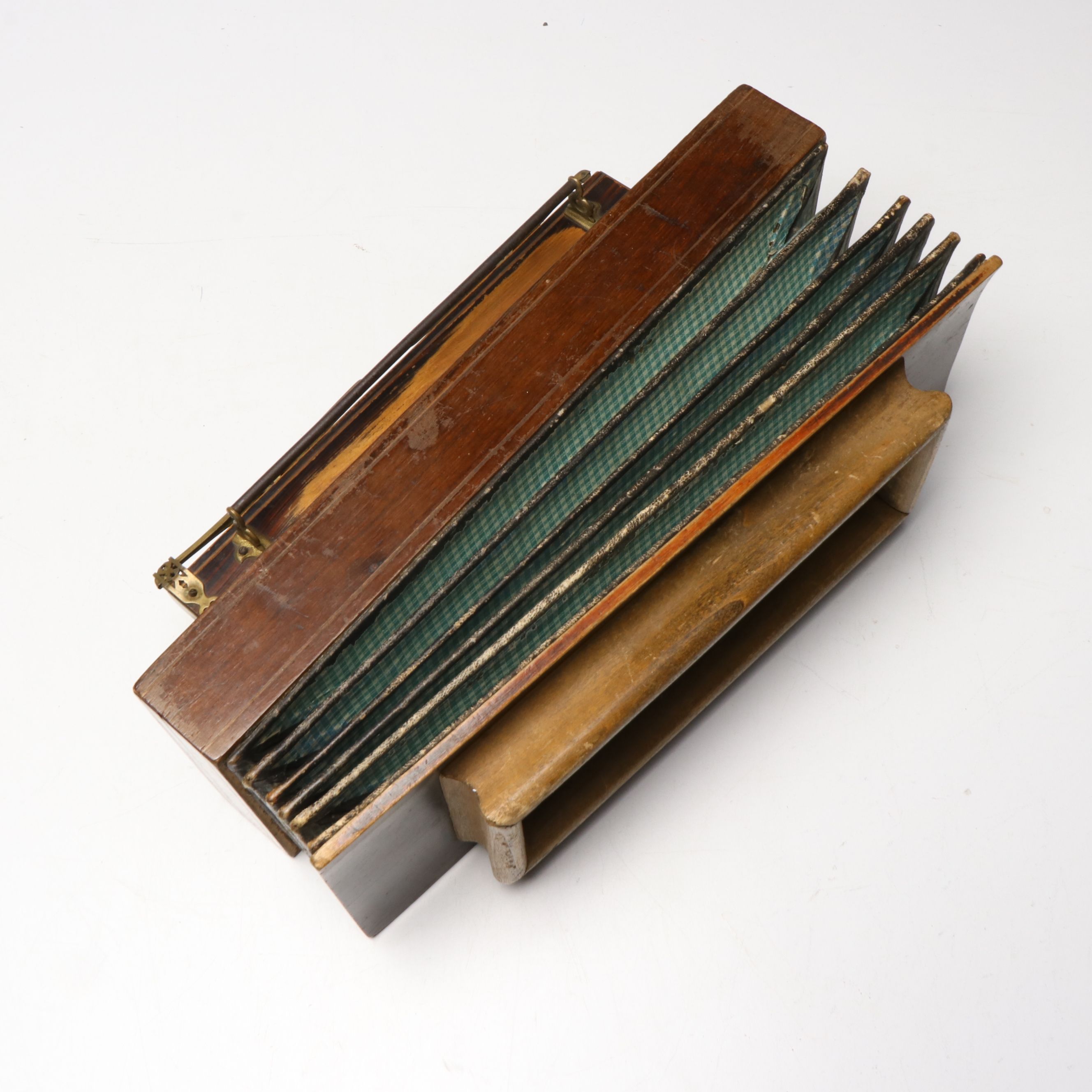 French Eight-Key Flutina and Case, Mallet, with Red Crackle Ice Accordion