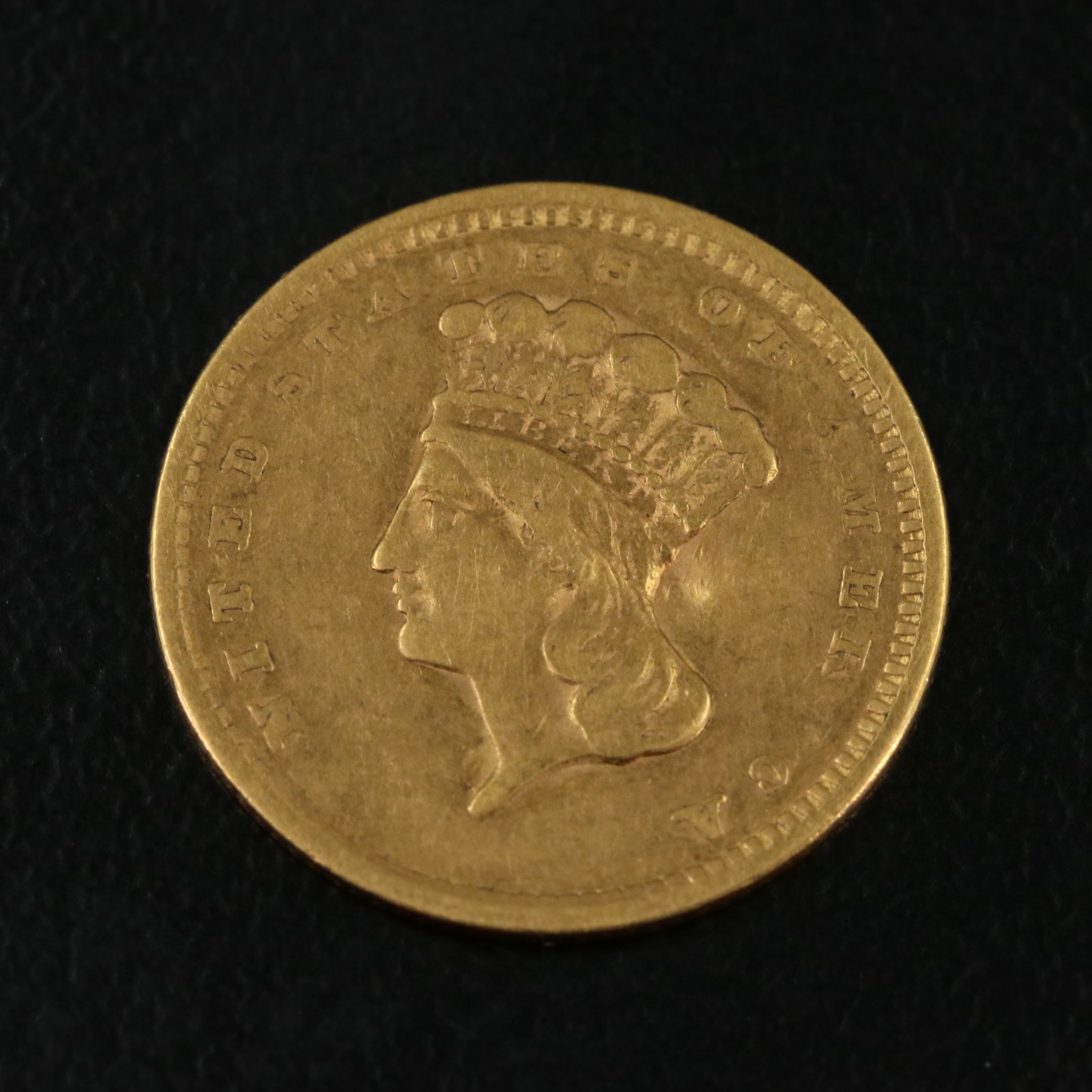 1856 Indian Princess Head Type III Gold Dollar