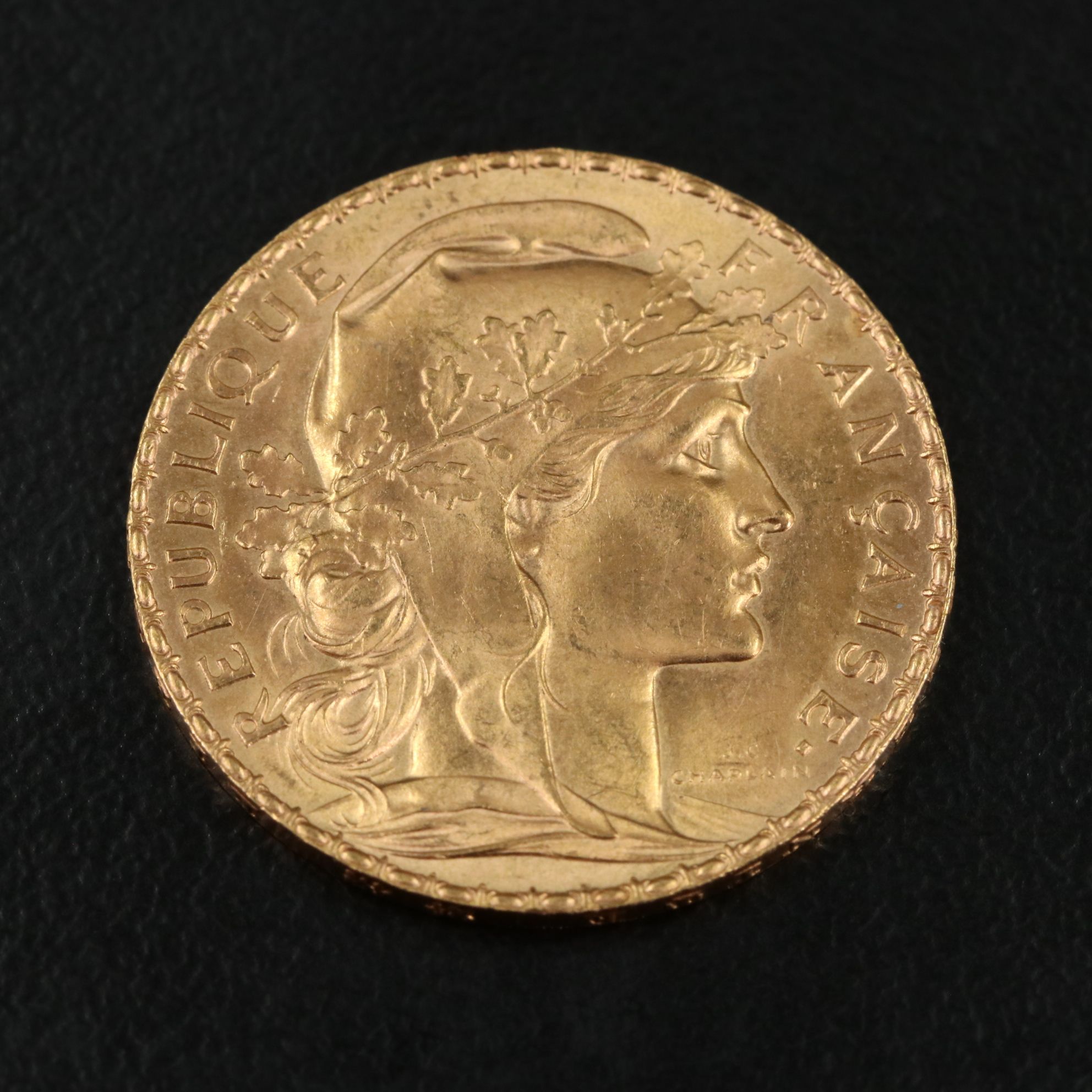 1910 France 20-Francs Gold Coin