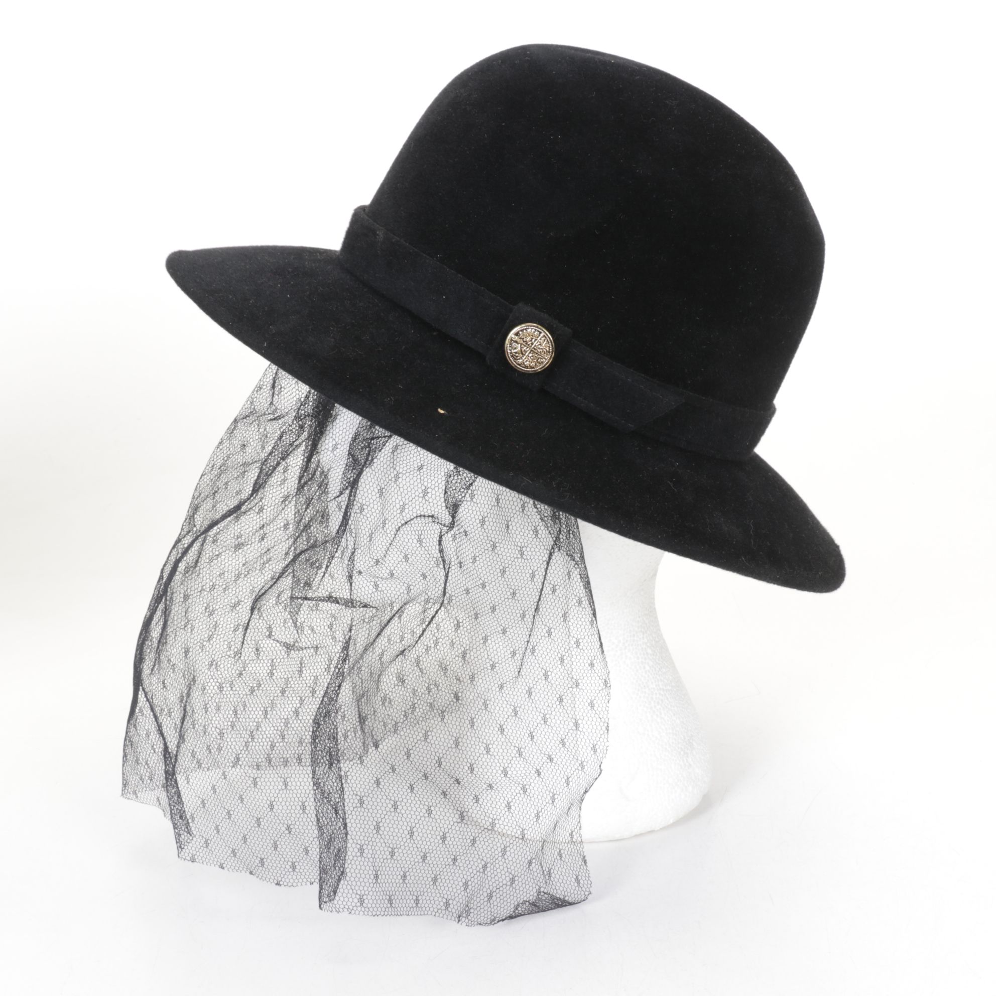 1960s Yves Saint Laurent Red Felt Bucket Hat with Shillito's, Mr. Phil & More