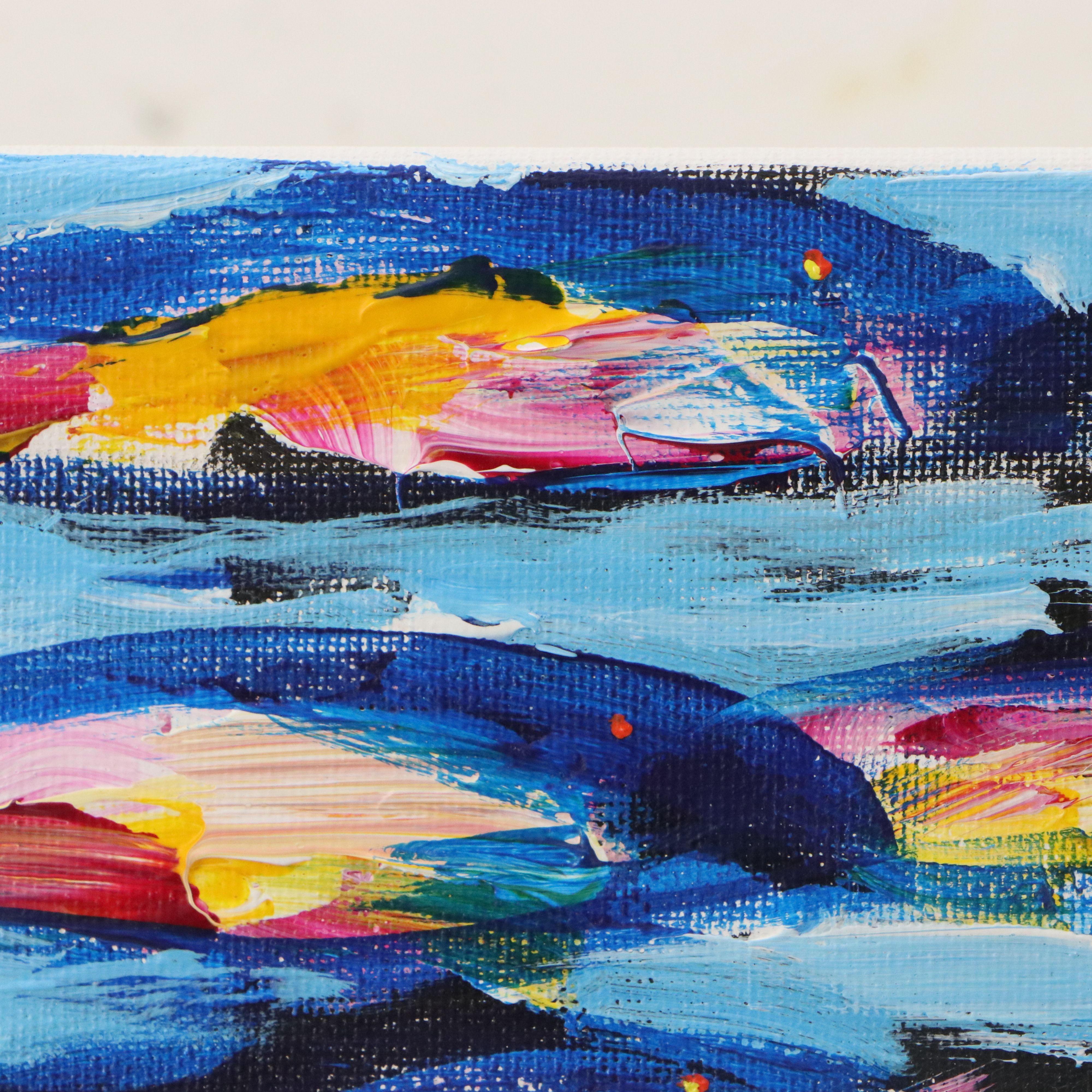 Elle Raines Acrylic Painting " School of Sardines," 21st Century