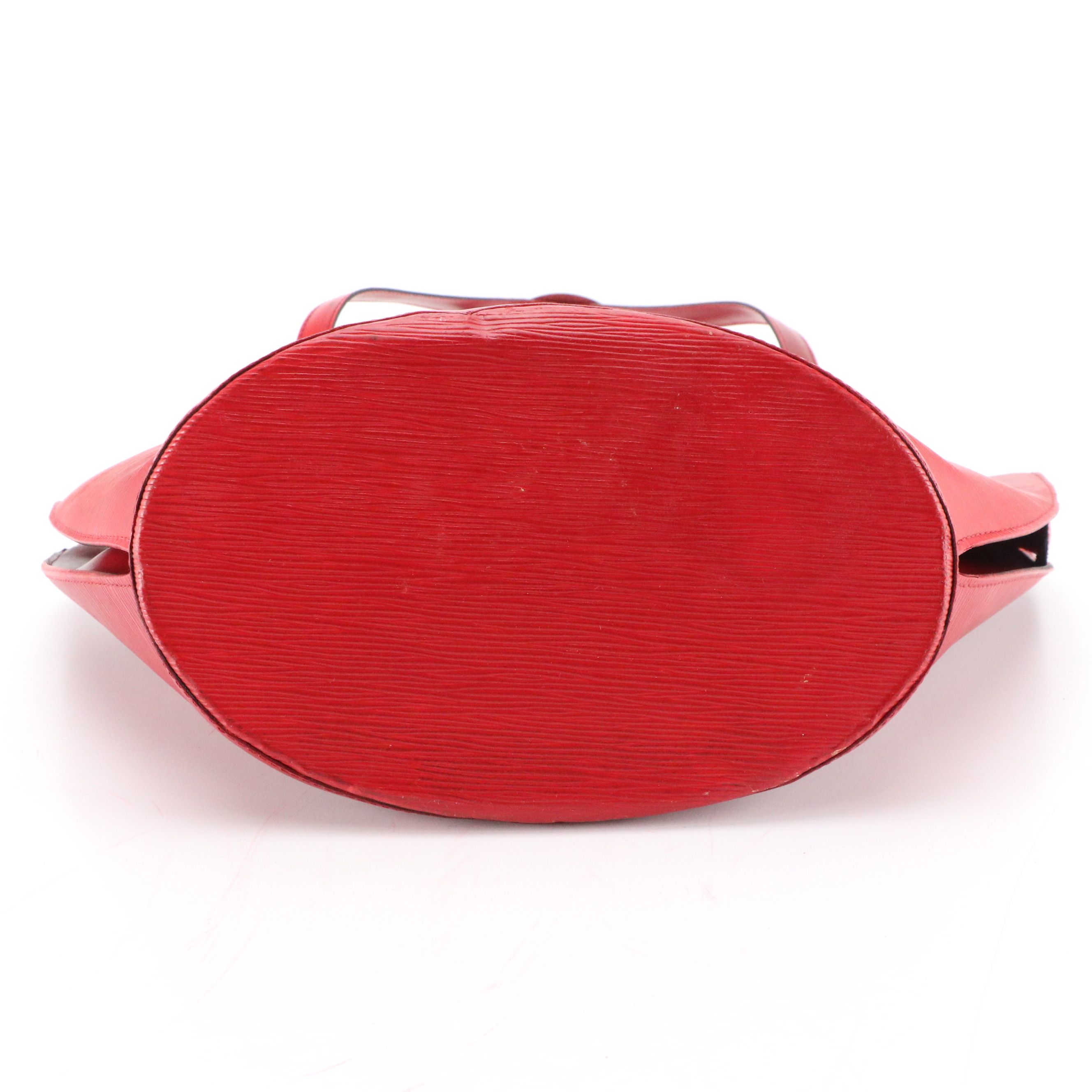 Louis Vuitton Saint Jacques GM Shoulder Bag in Red Epi and Smooth Leather