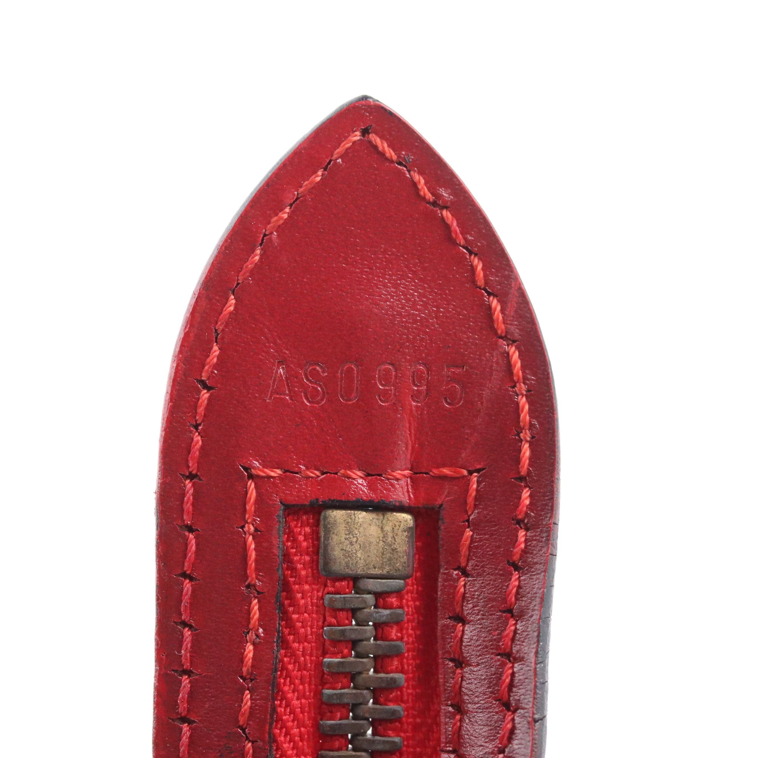 Louis Vuitton Saint Jacques GM Shoulder Bag in Red Epi and Smooth Leather